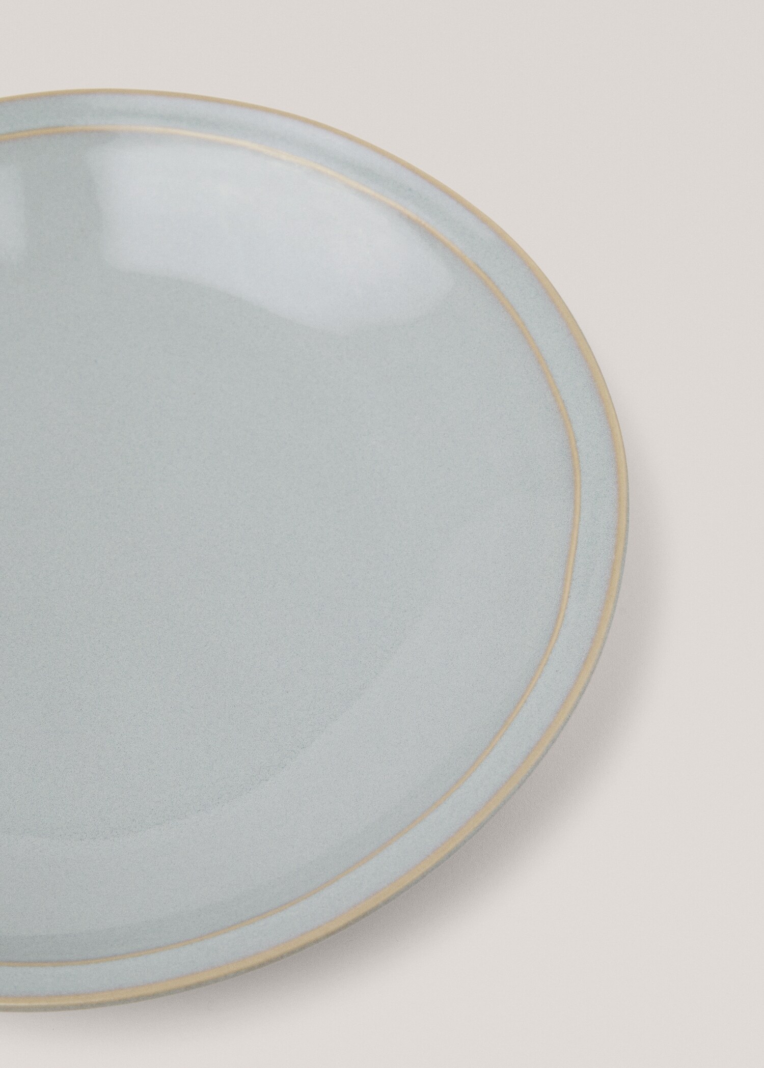Aged double-edged stoneware dinner plate - Details of the article 3