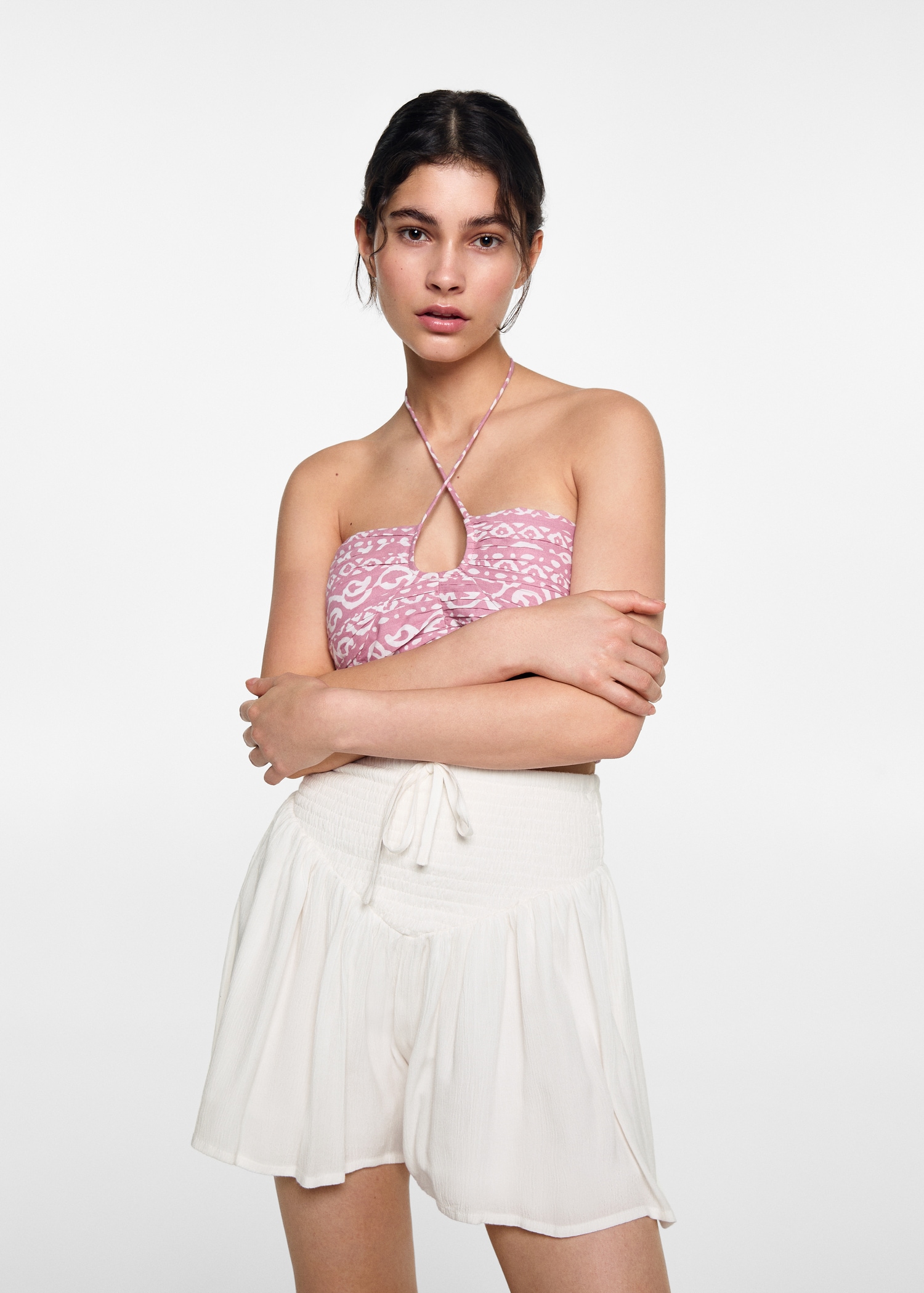 Jupe short froncée - Plan moyen