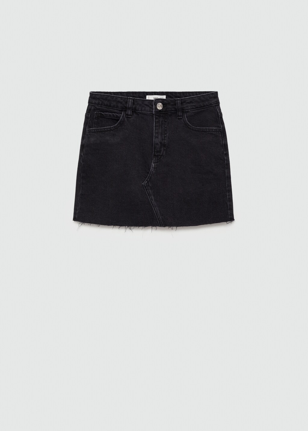Black denim skirt mini 2025