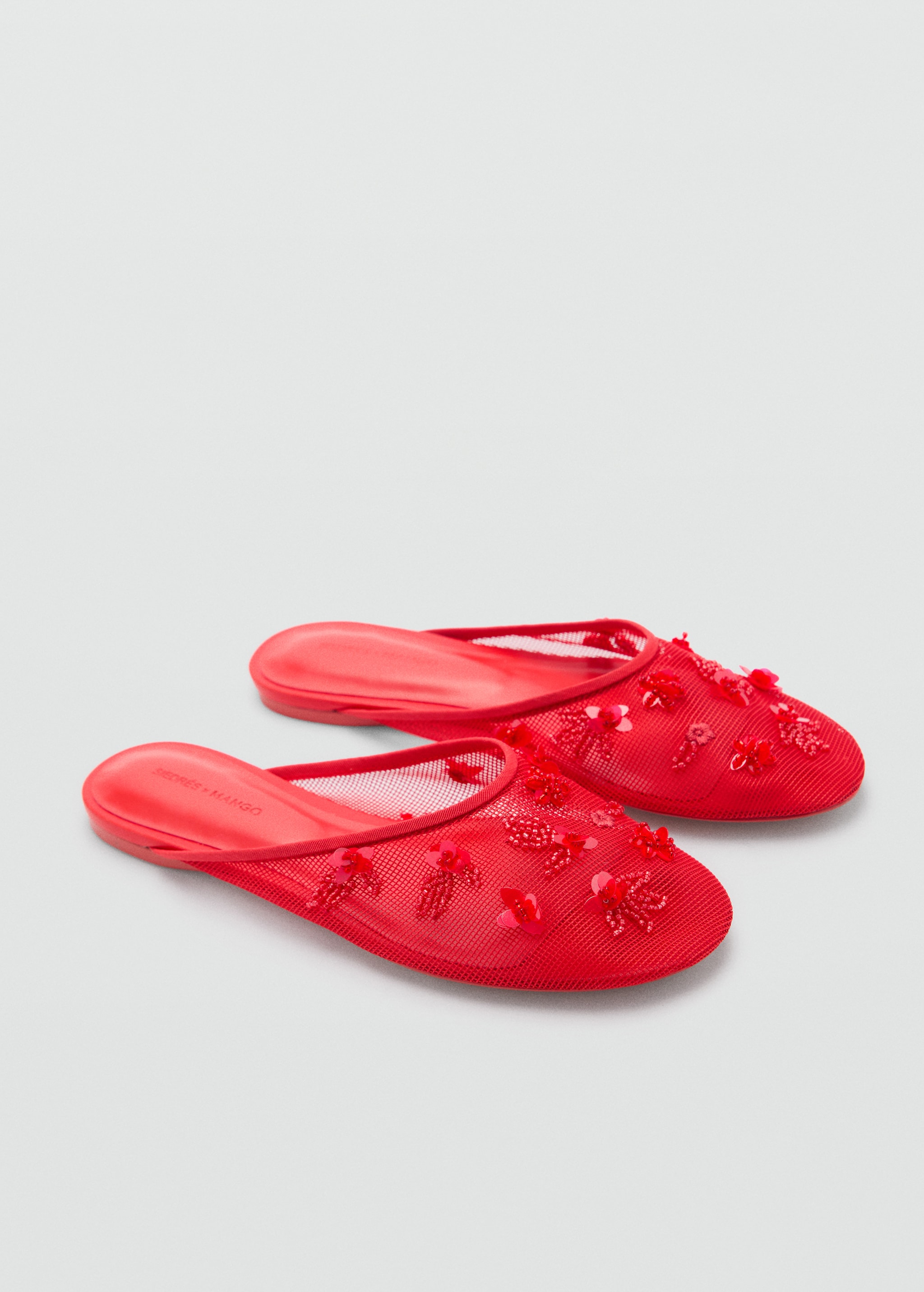 Mesh beaded shoes - Medium plane