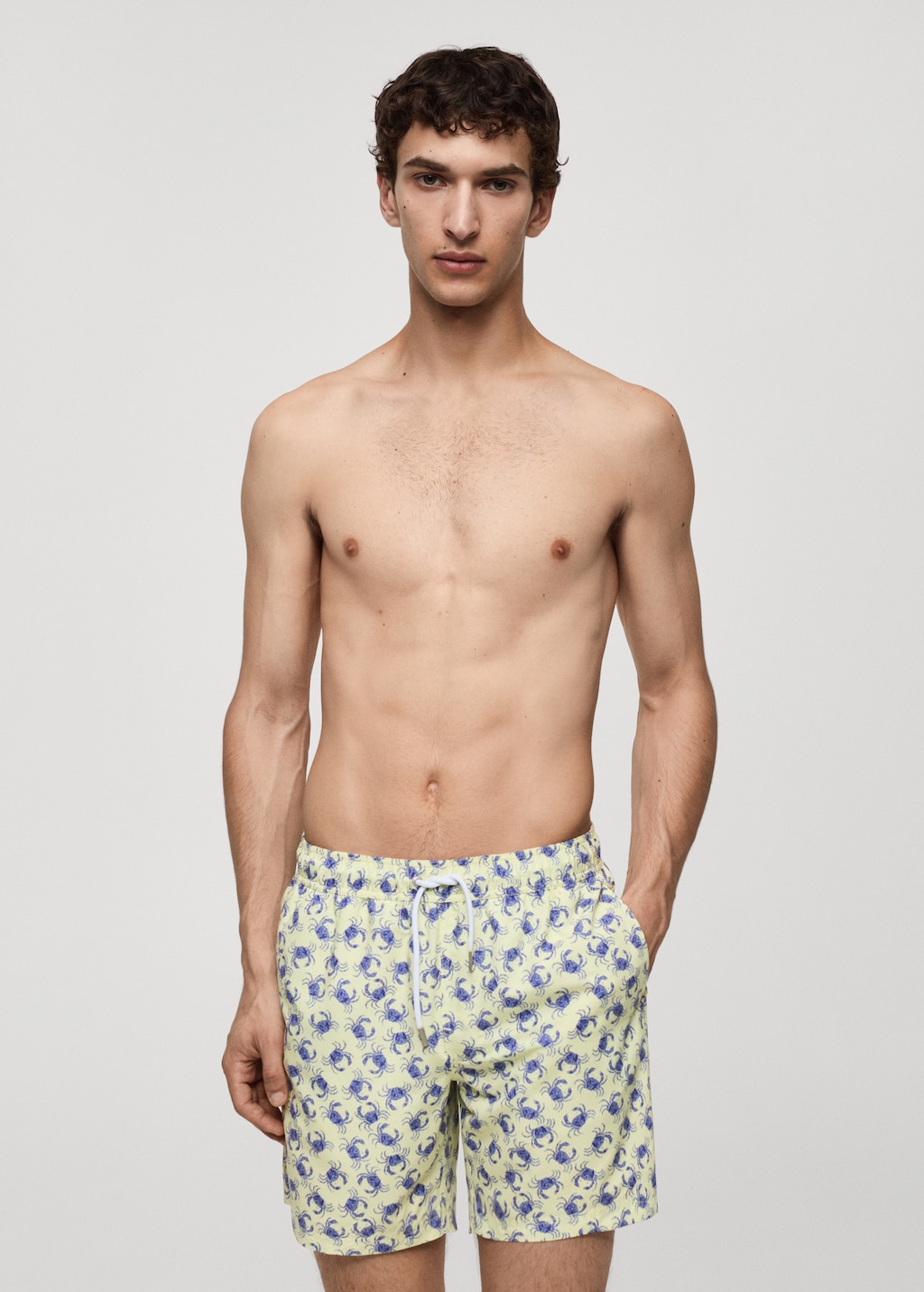 Mango Badeshorts mit Krebsmotiv