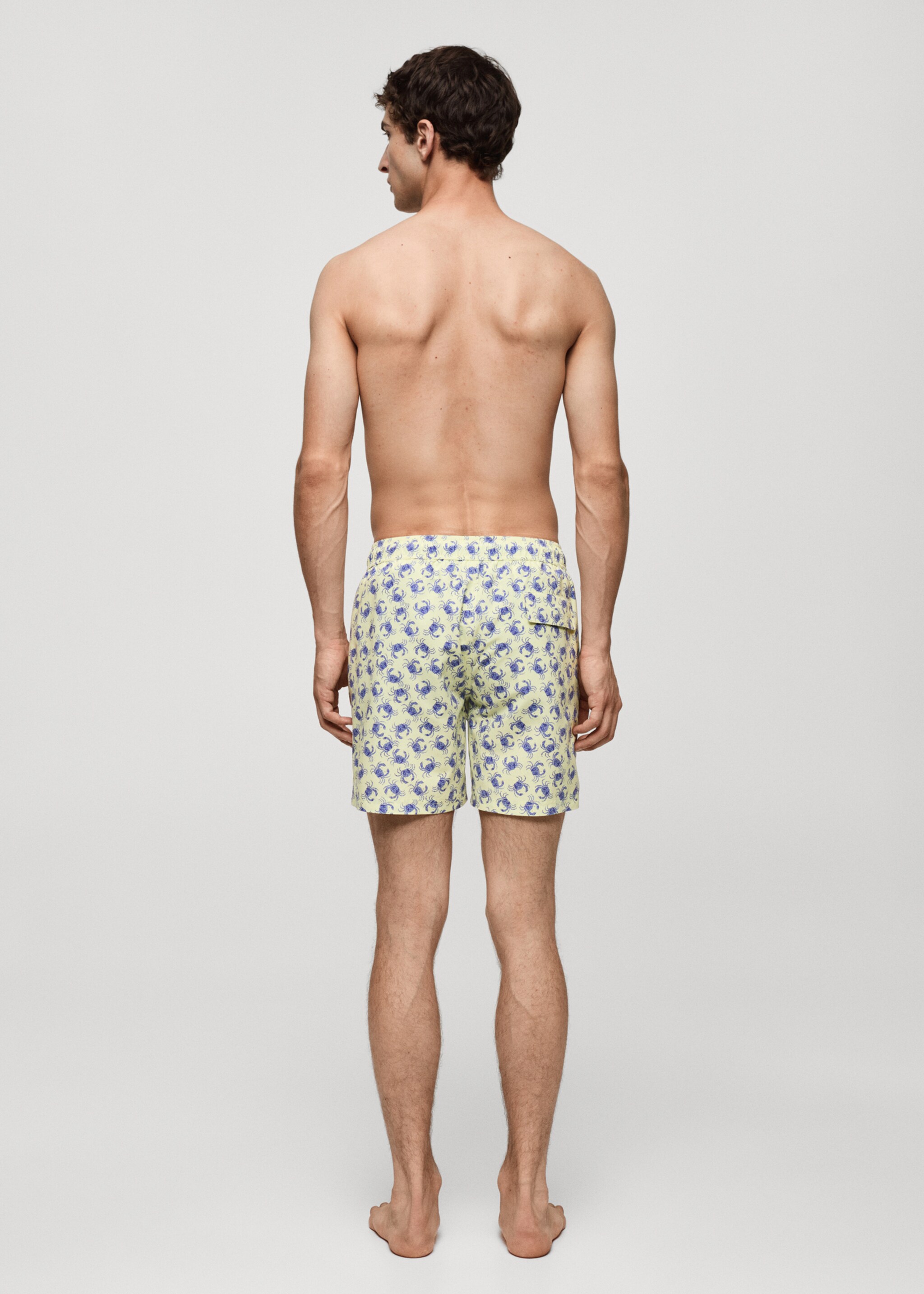 Maillot de bain imprimé crabes - Verso de l’article