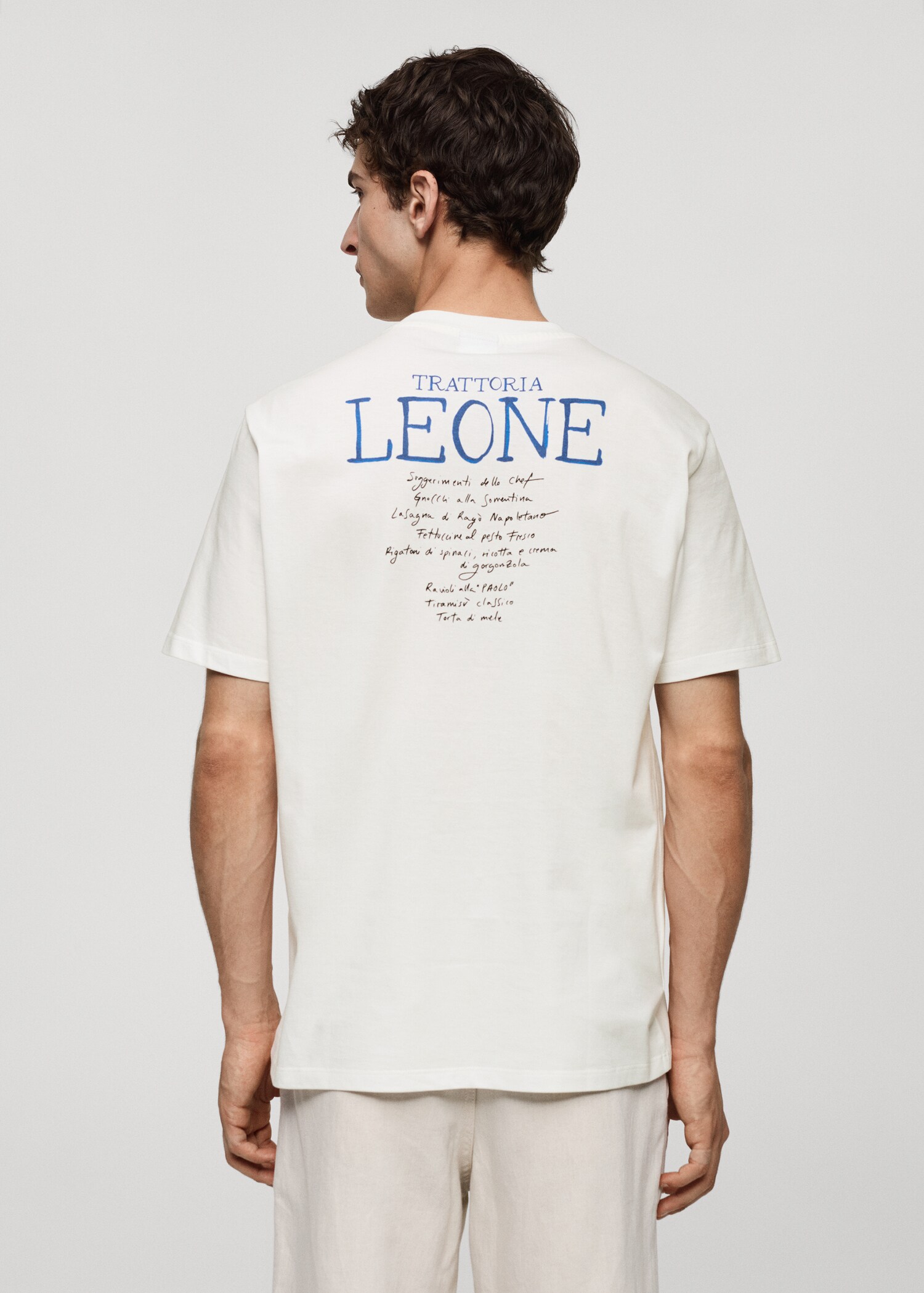 100% cotton printed t-shirt - Reverse of the article