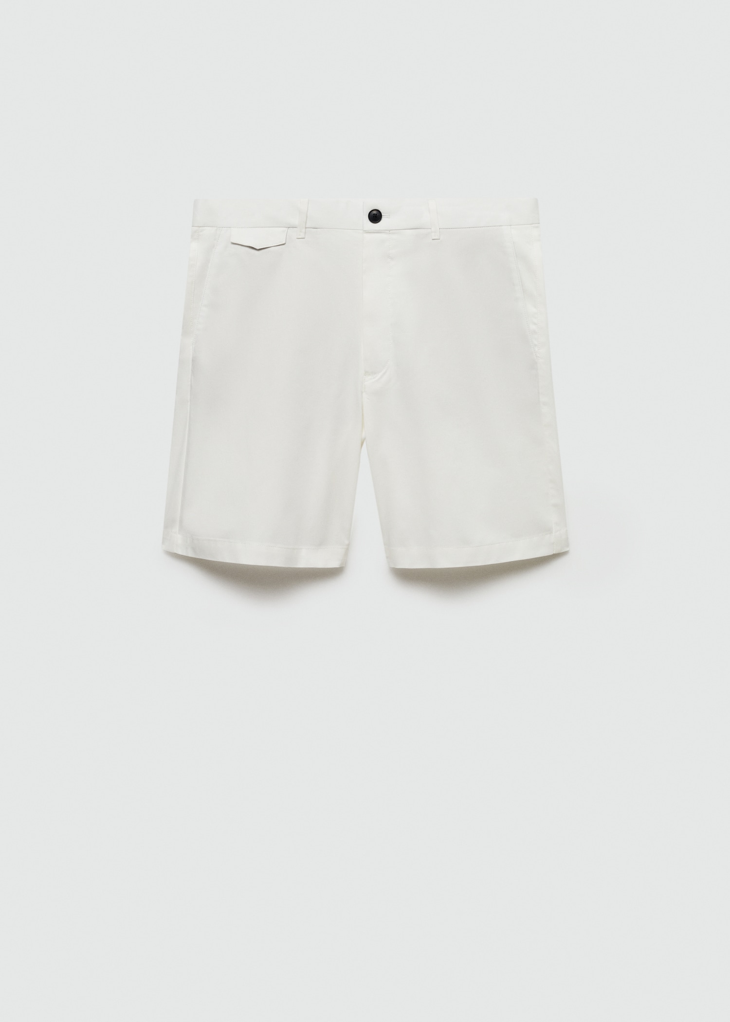 Slim fit cotton Bermuda shorts - Article without model