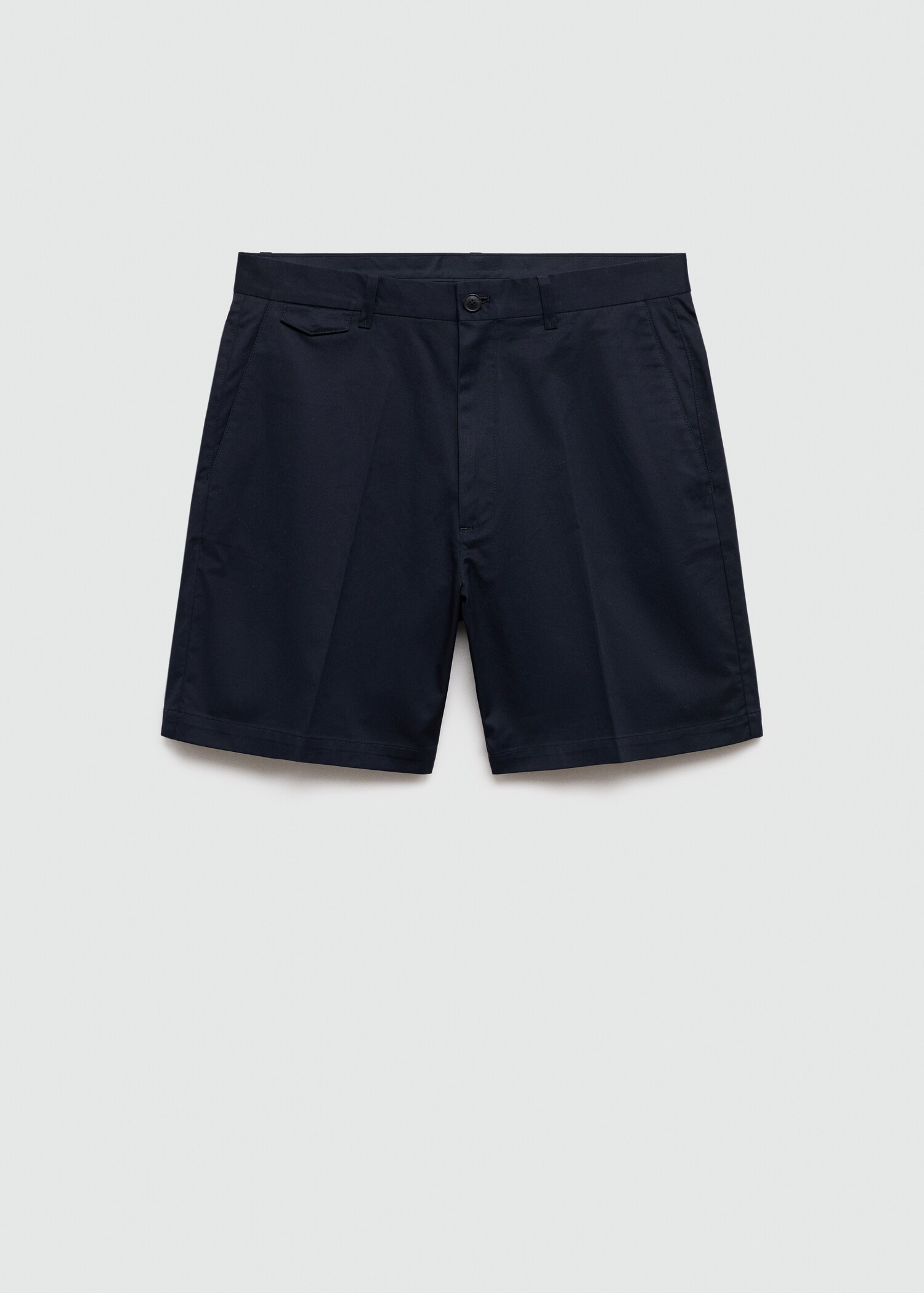 Slim fit cotton Bermuda shorts - Article without model