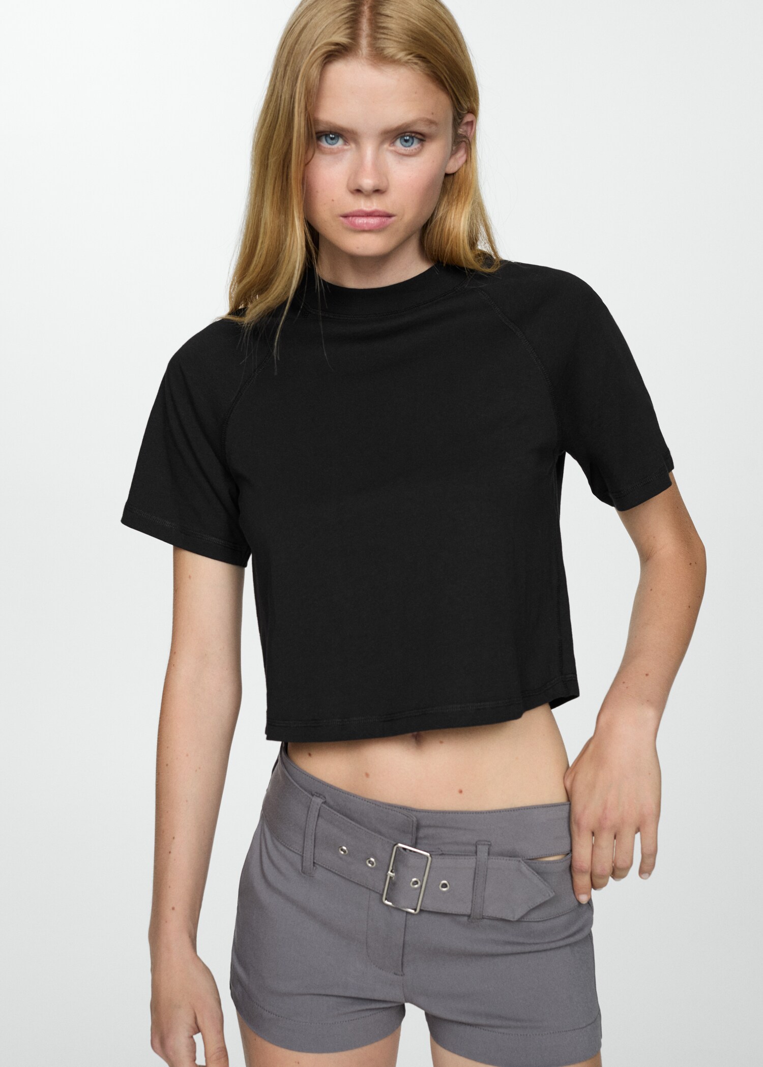 Cotton T-shirt with seams - Medium plane