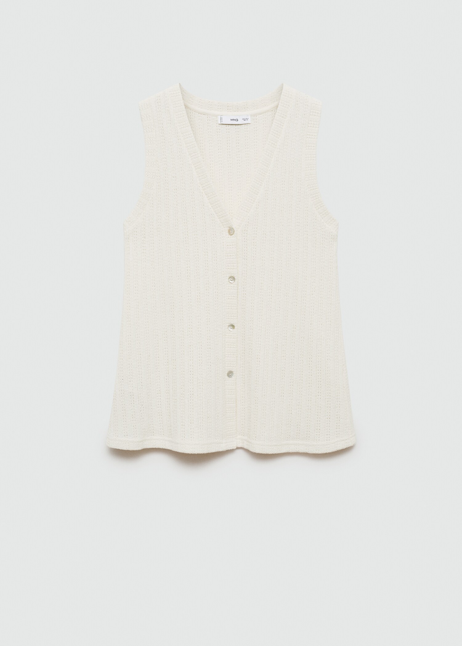 Crochet waistcoat with buttons - Article without model