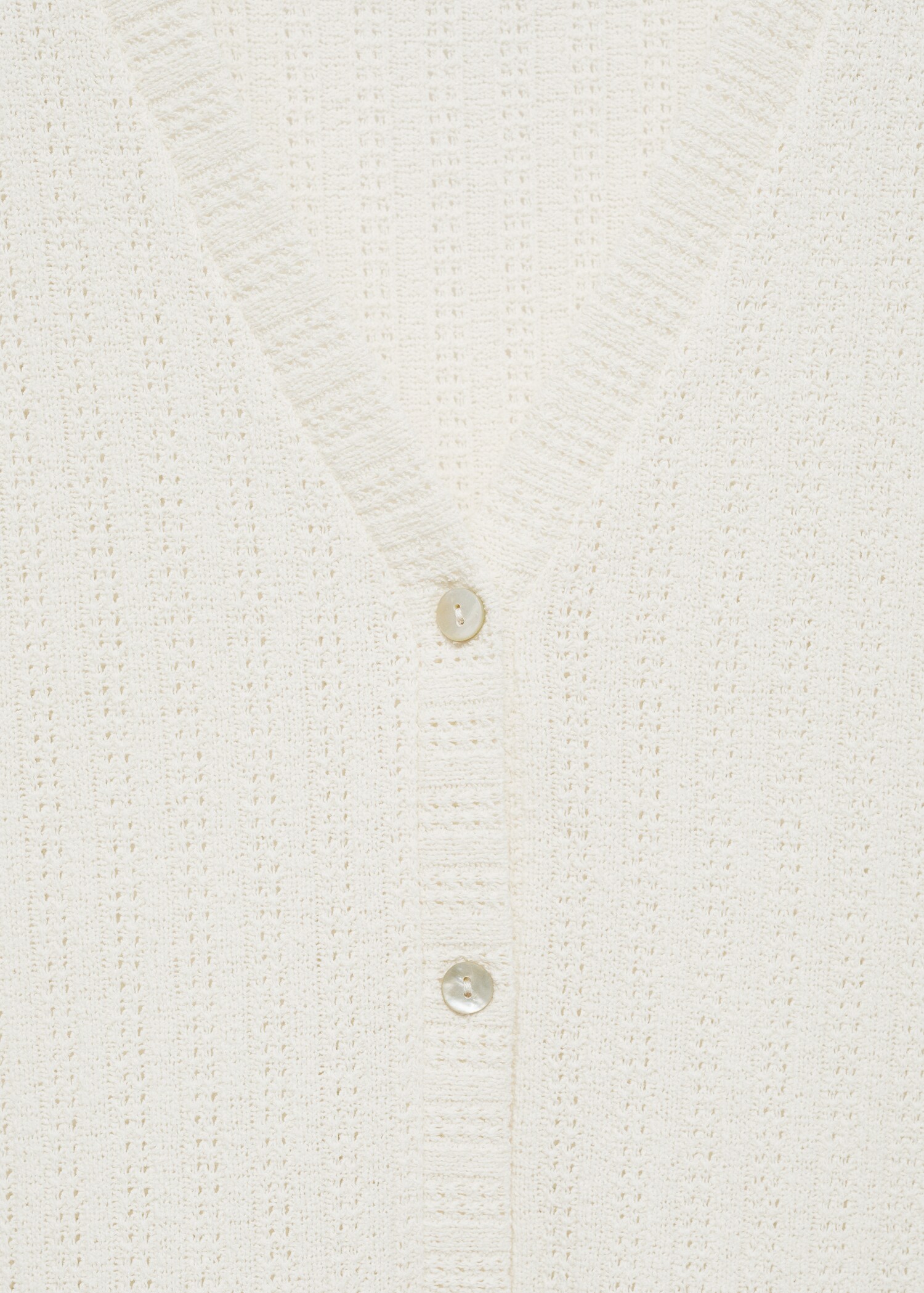 Crochet waistcoat with buttons - Details of the article 8