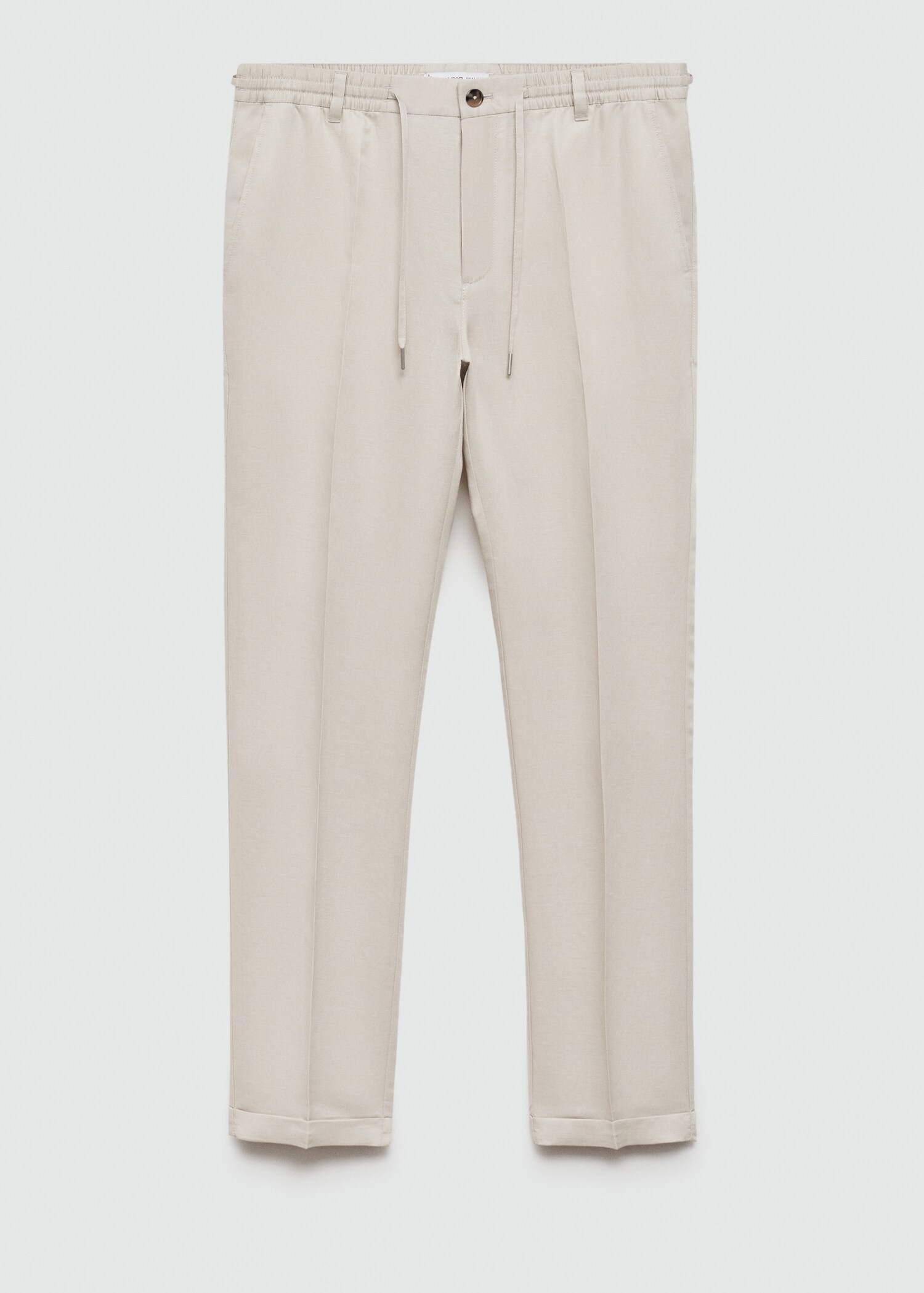 Tencel™ linen trousers with drawstring - Article without model
