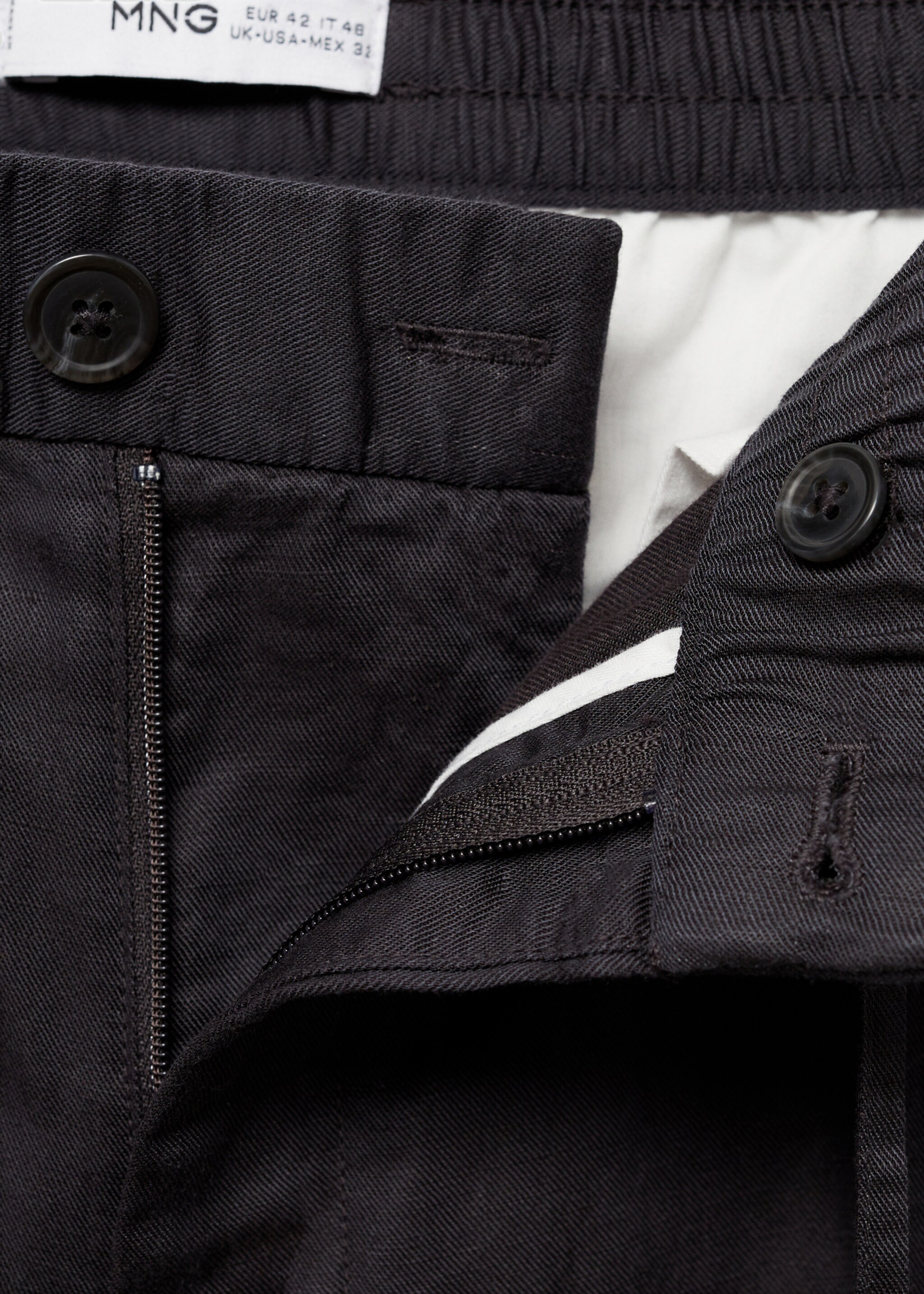 Tencel™ linen trousers with drawstring - Details of the article 8