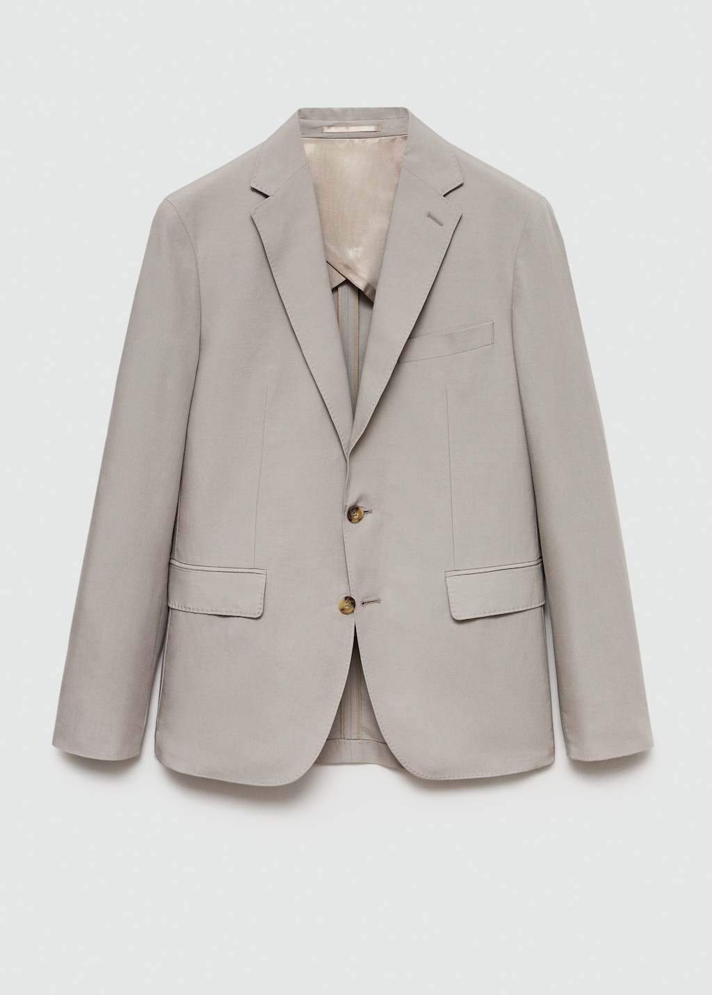 Slim-fit linen-blend suit jacket - Men | MANGO India Slim-fit linen-blend suit jacket - Men | MANGO India