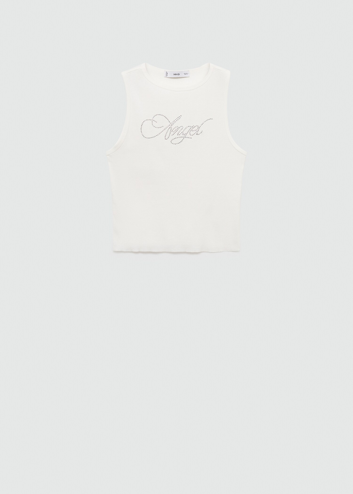 Cotton rhinestone top - Article without model