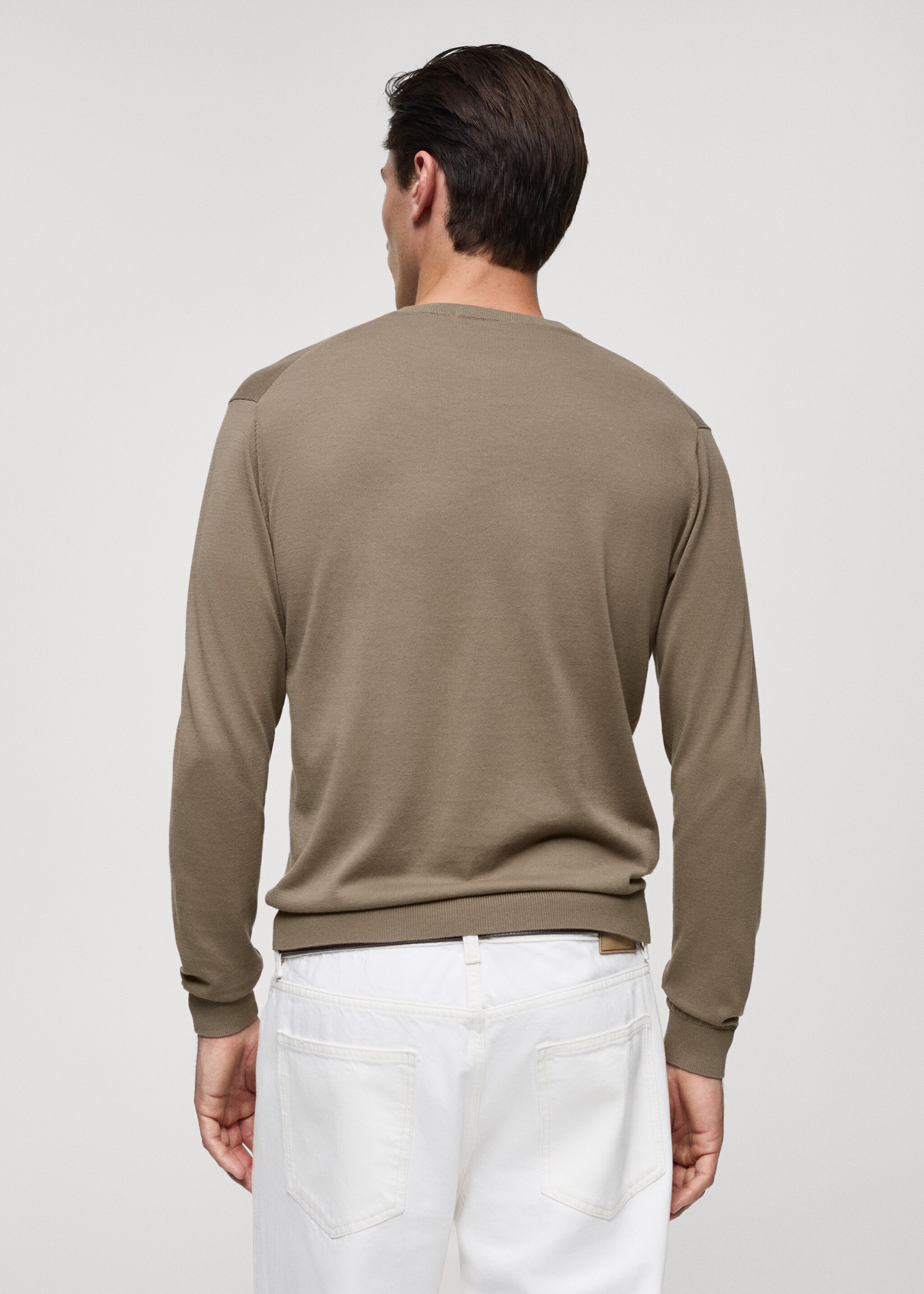 100% cotton fine-knit sweater - Обратная сторона изделия