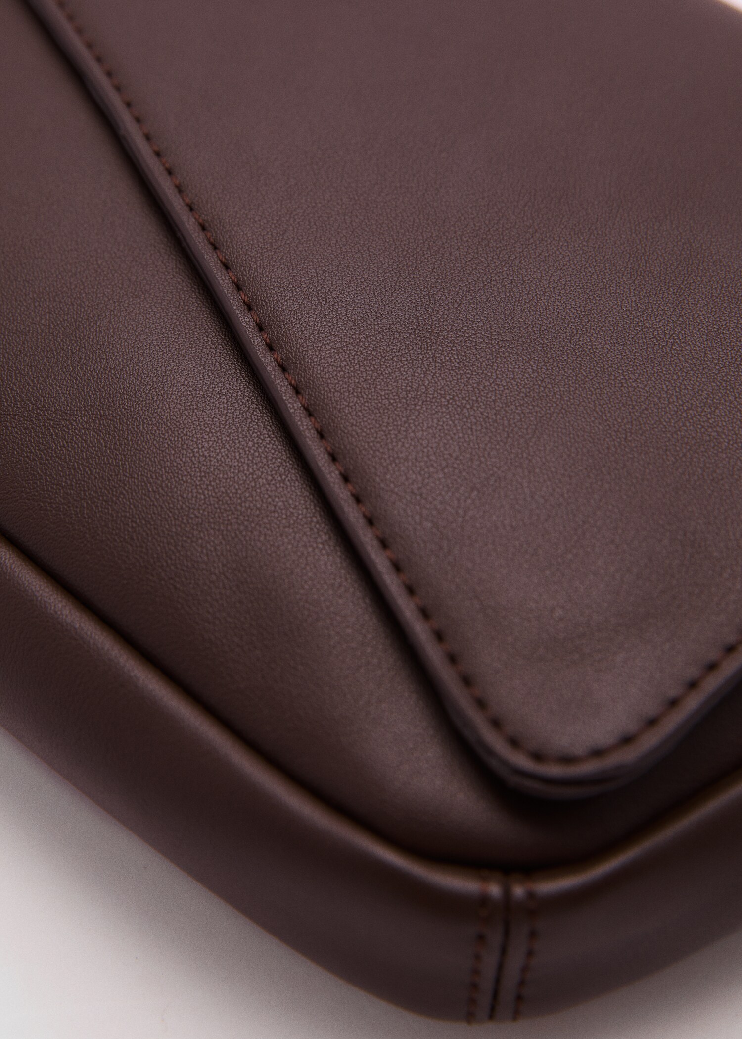Beaten leather-effect belt bag shoulder bag - Details of the article 3