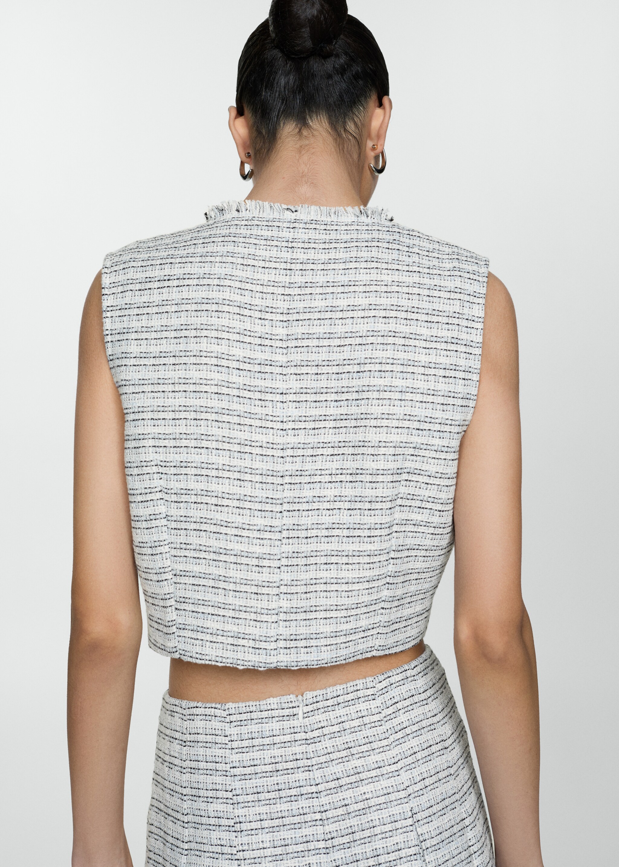 Tweed crop top - Reverse of the article