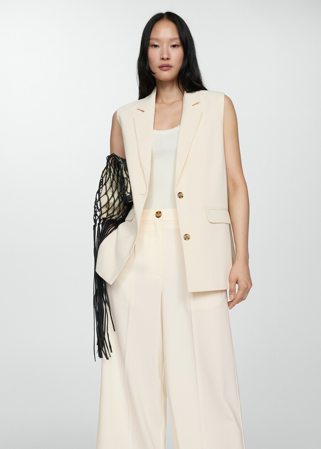 Long gilet hot sale