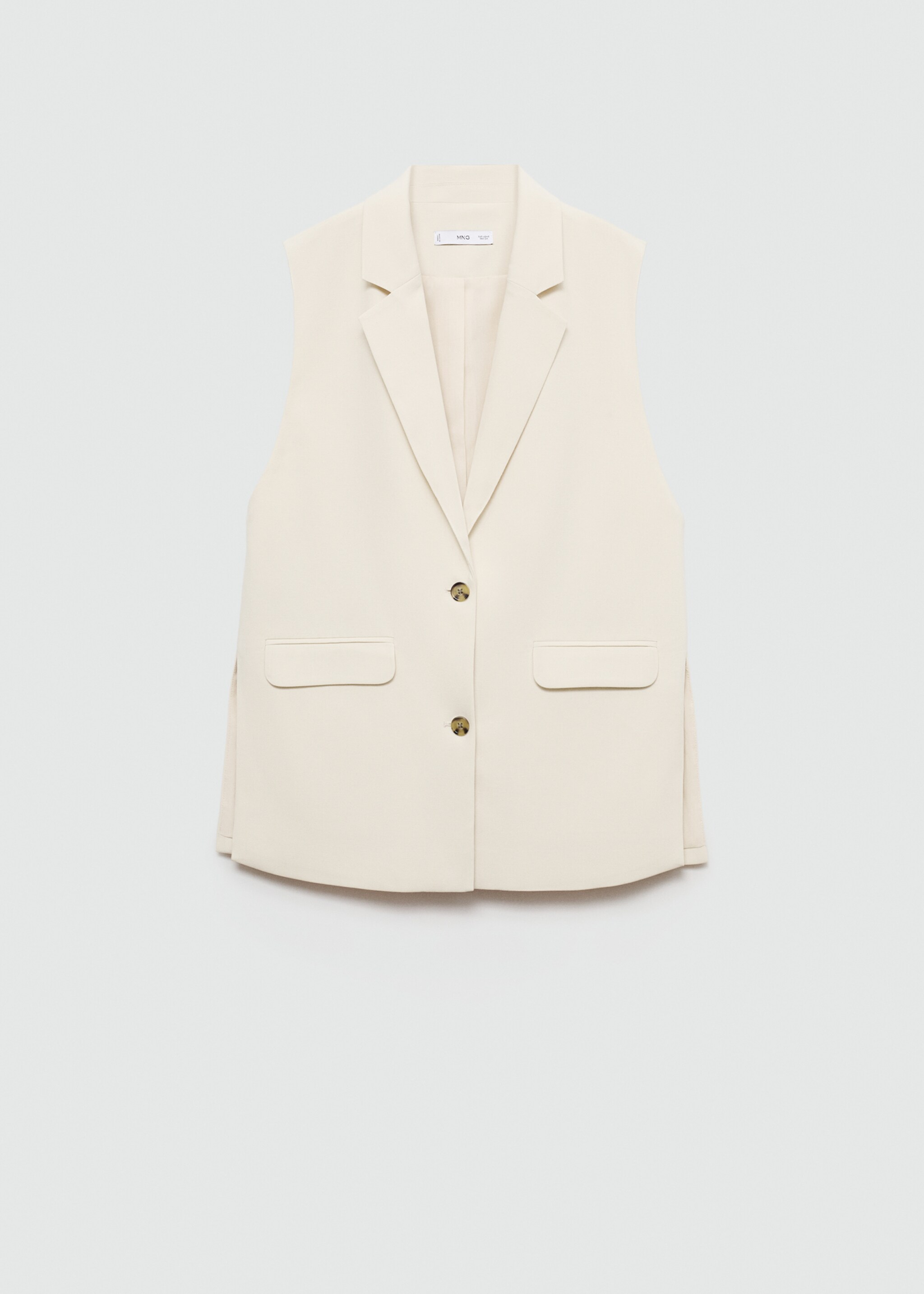 Long gilet with openings - Article without model