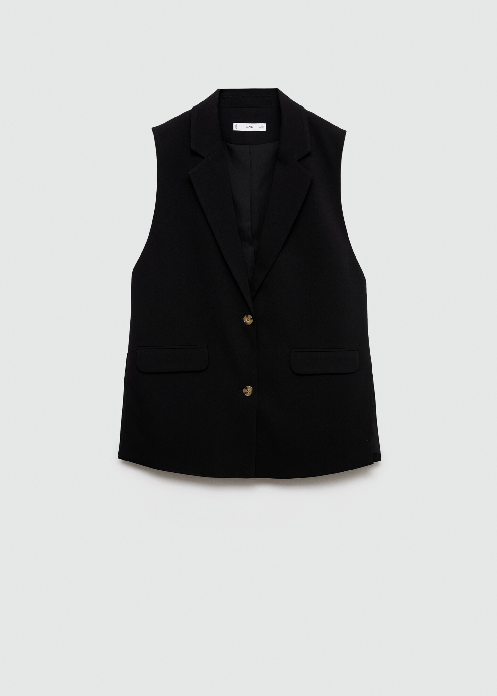 Long gilet with openings - Article without model