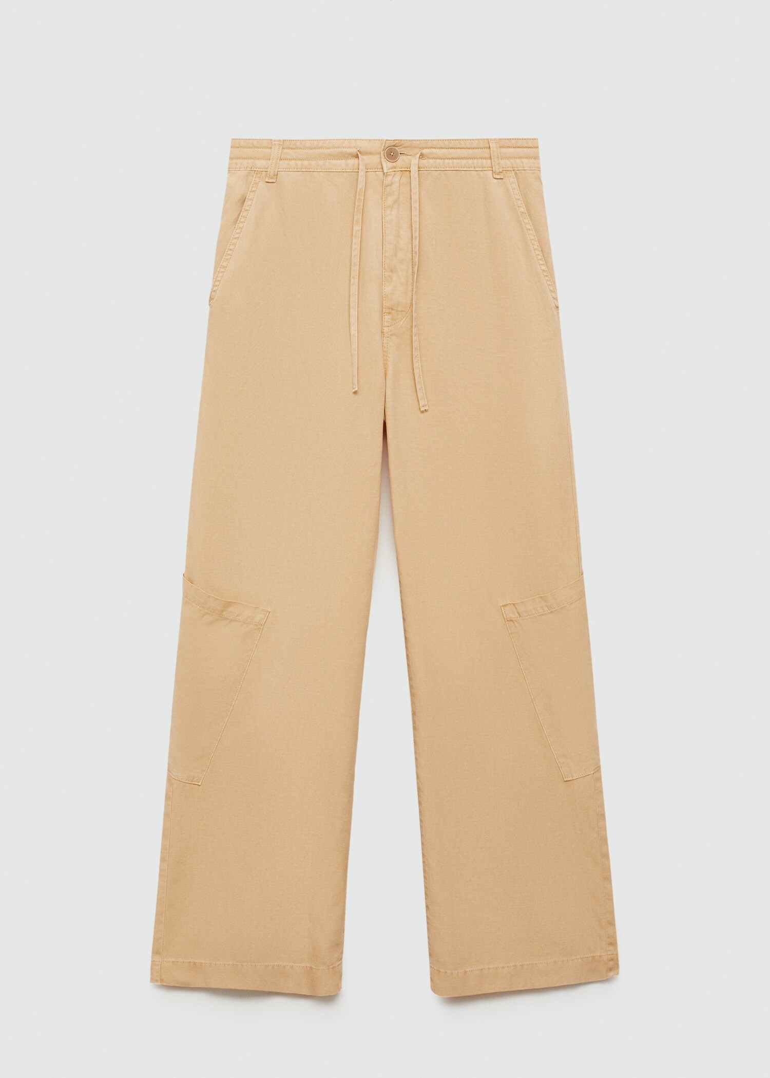 Lyocell trousers with adjustable drawstring - Article without model