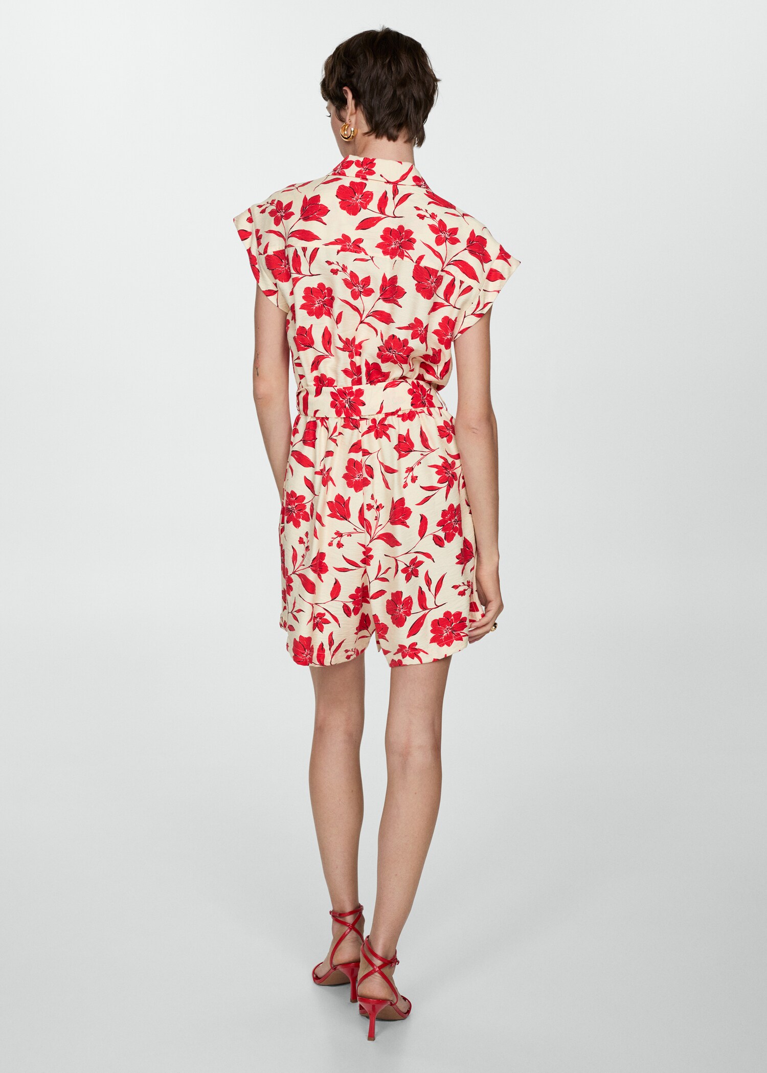 Combi-short fleurs - Verso de l’article