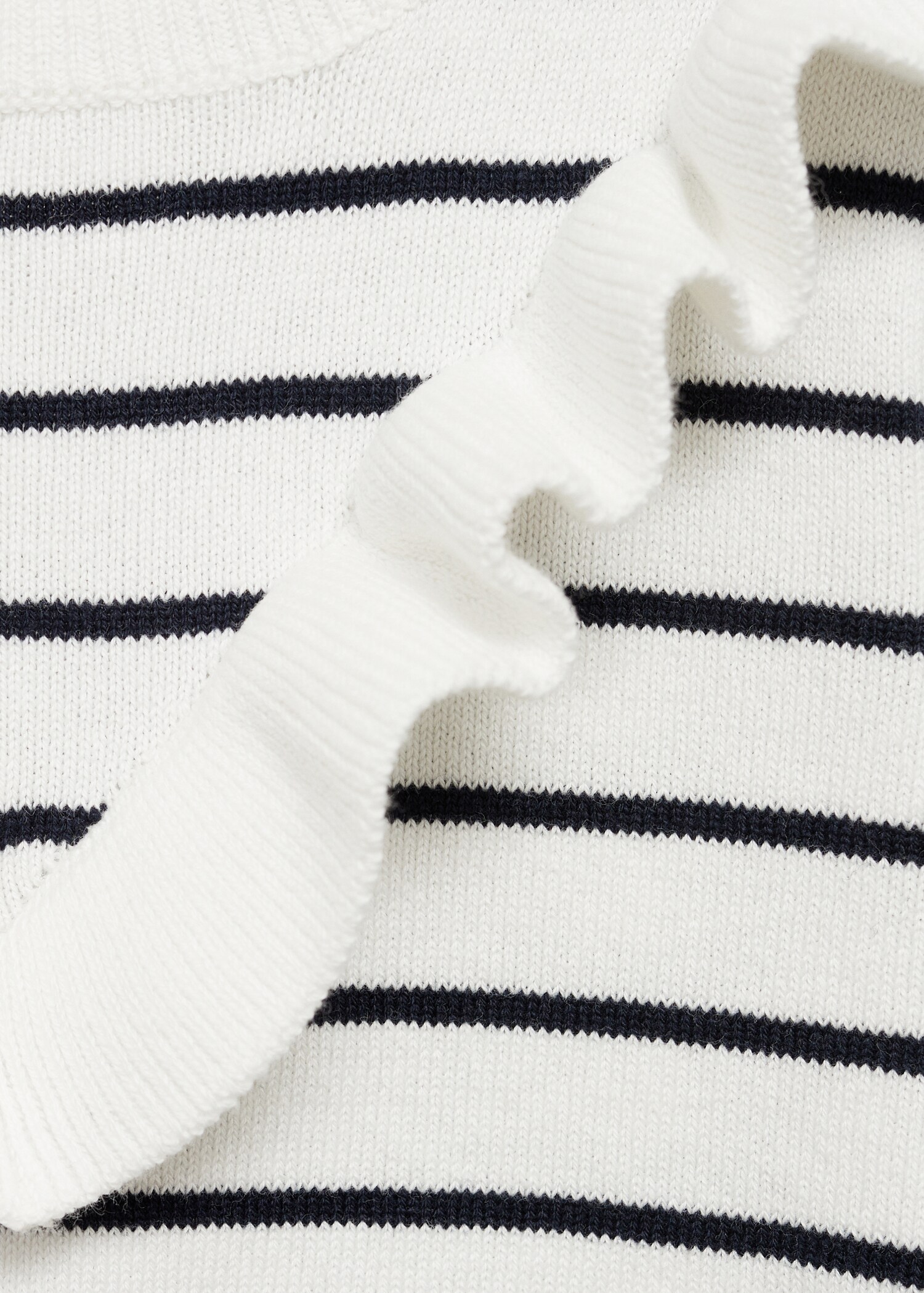 Ruffle striped sweater - Details of the article 8