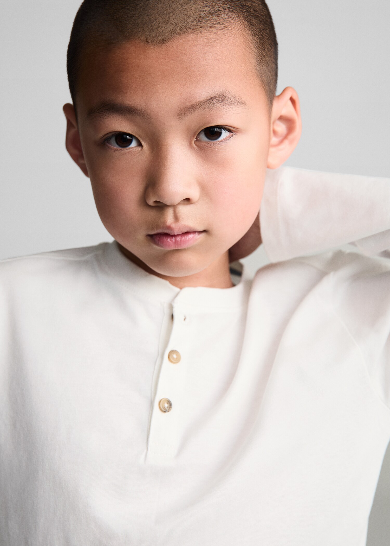 Long sleeve cotton t-shirt - Details of the article 1