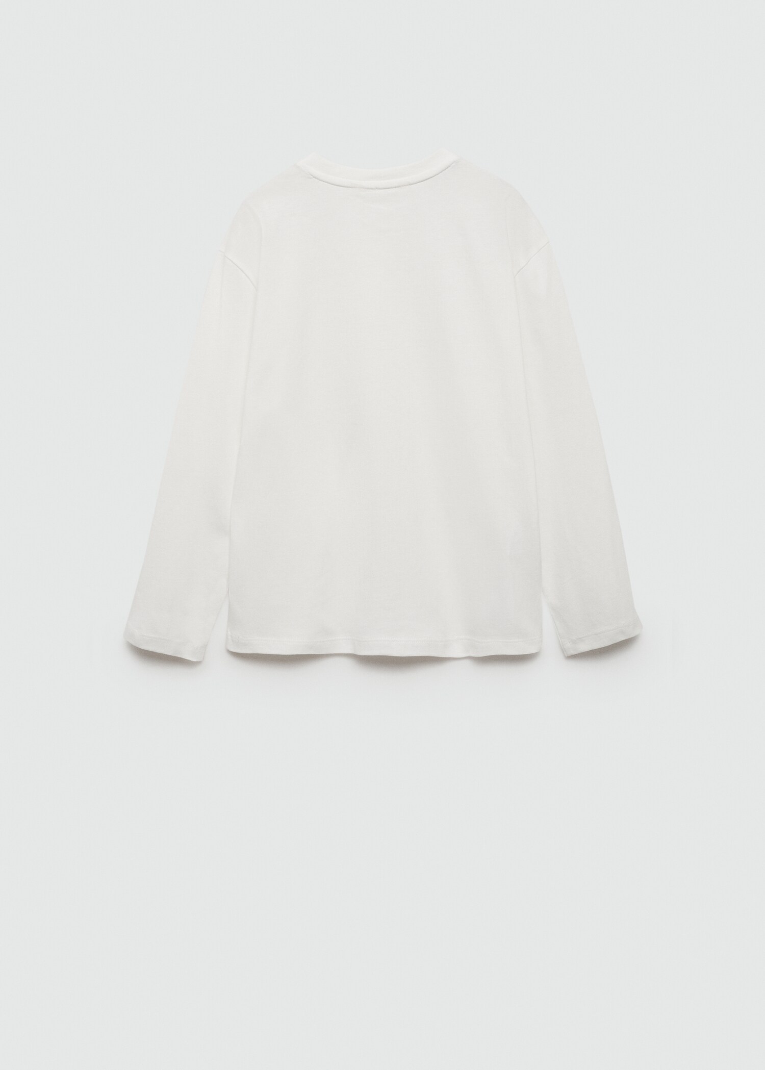 Long sleeve cotton t-shirt - Reverse of the article