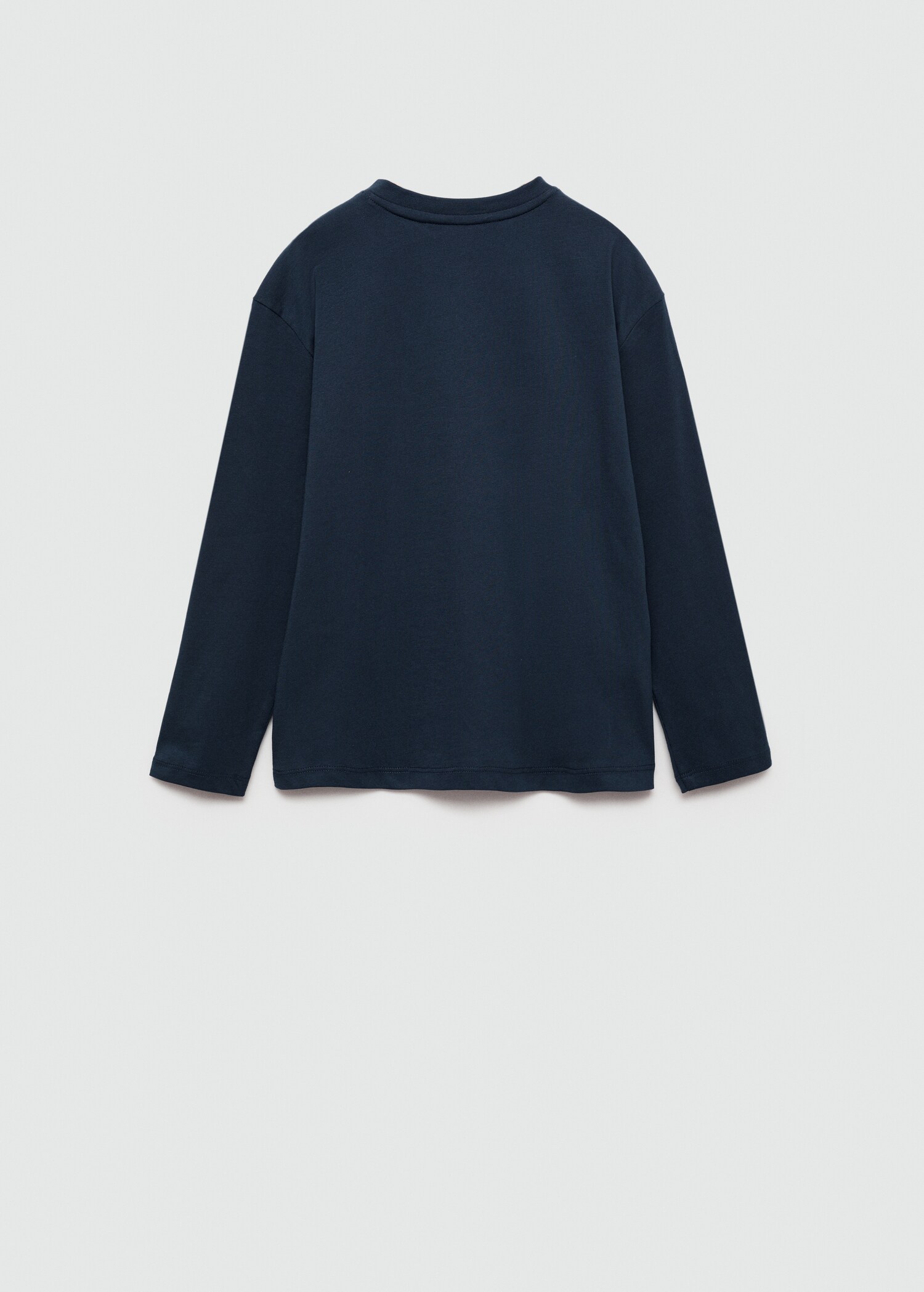 Long sleeve cotton t-shirt - Reverse of the article