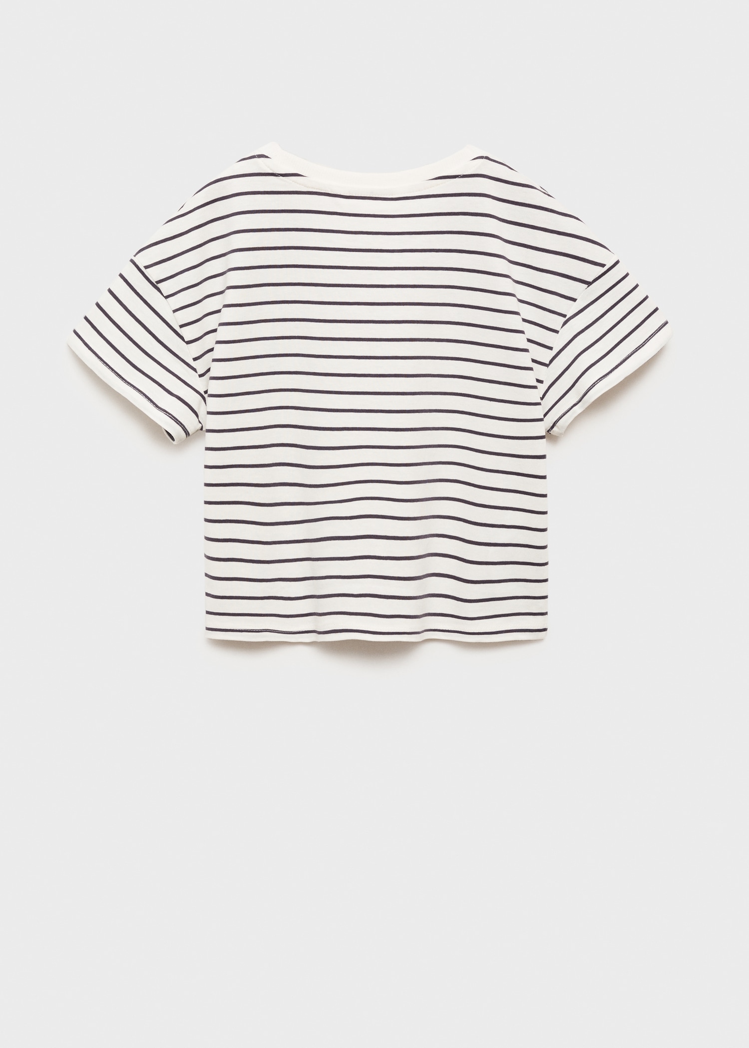 T-shirt coton à rayures - Verso de l’article