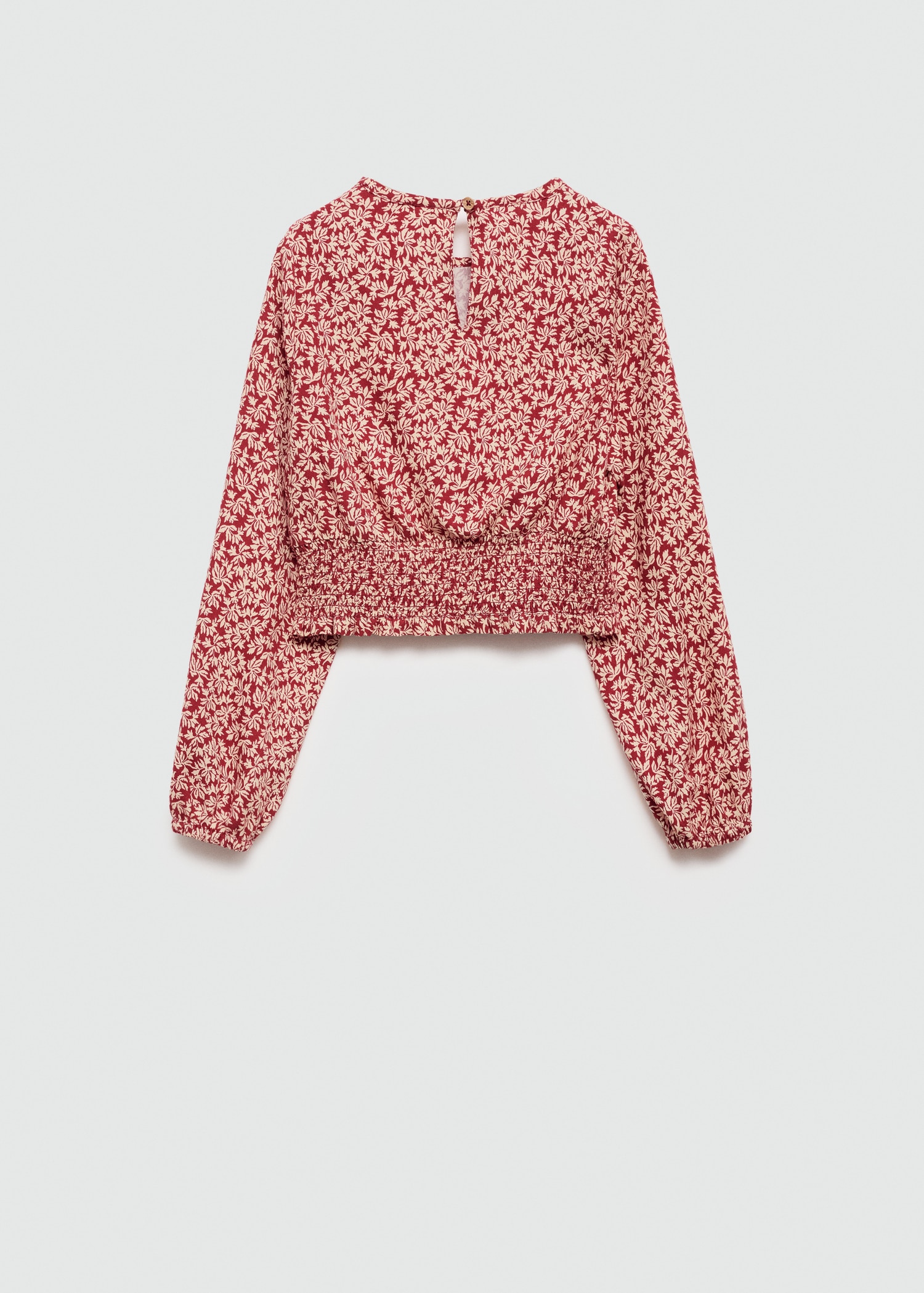 Ruched printed blouse - Reverse of the article