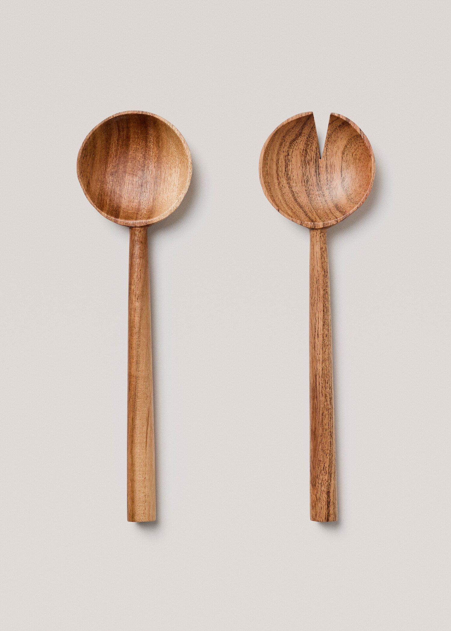 Pack of 2 acacia wood serving cutlery pieces - Article without model