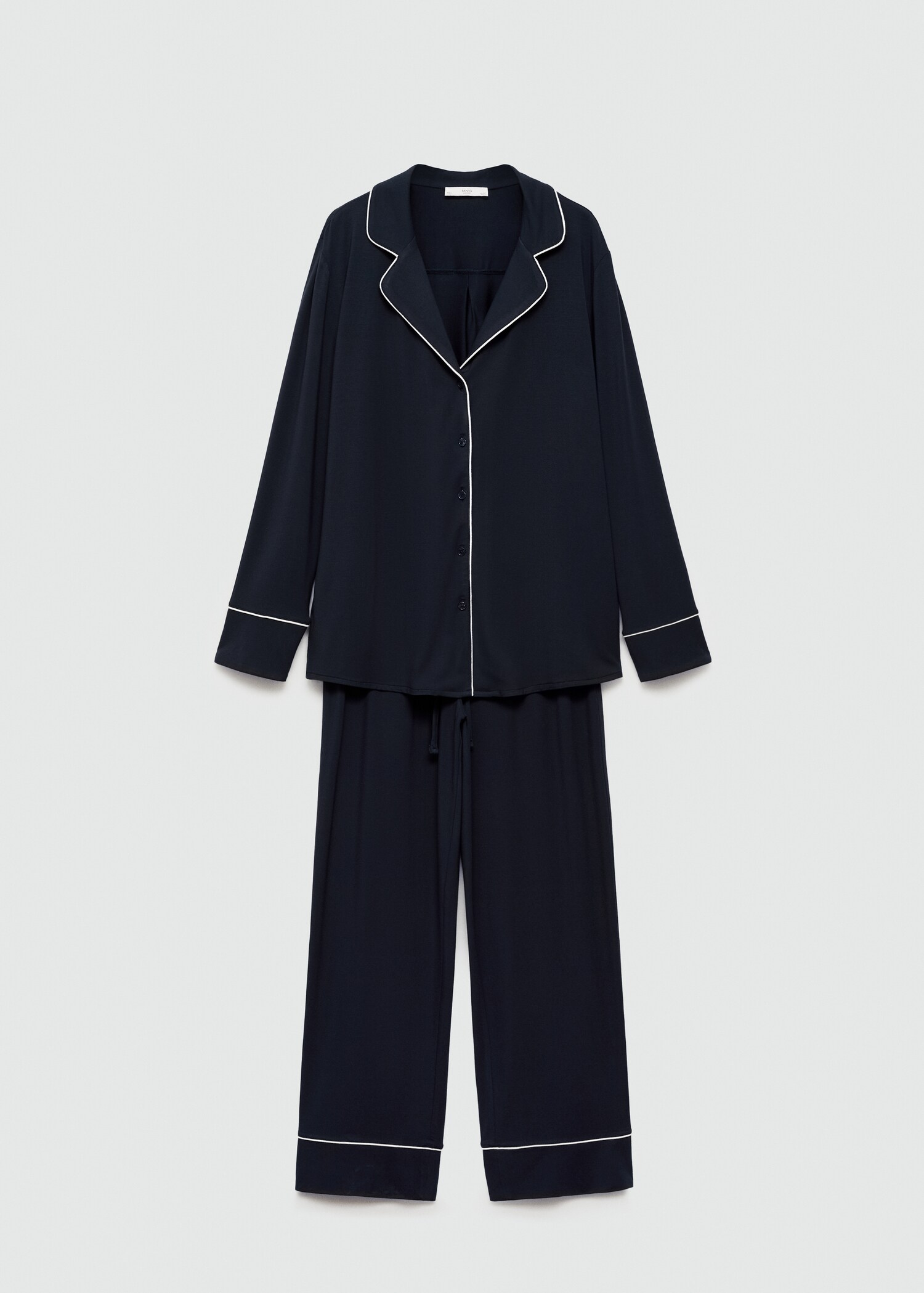 Two-piece pyjamas with piping - Article without model
