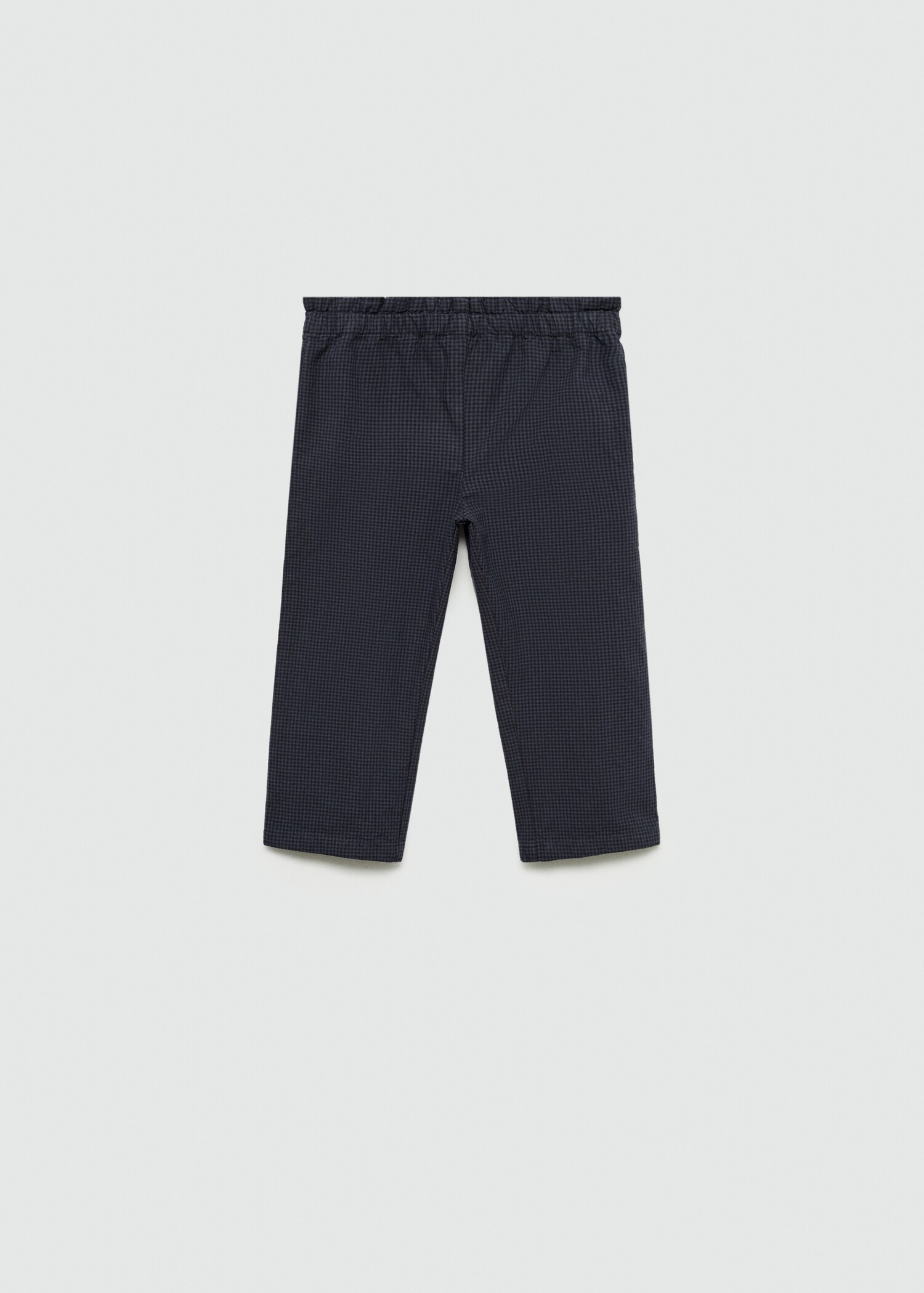 Straight checked trousers - Article without model