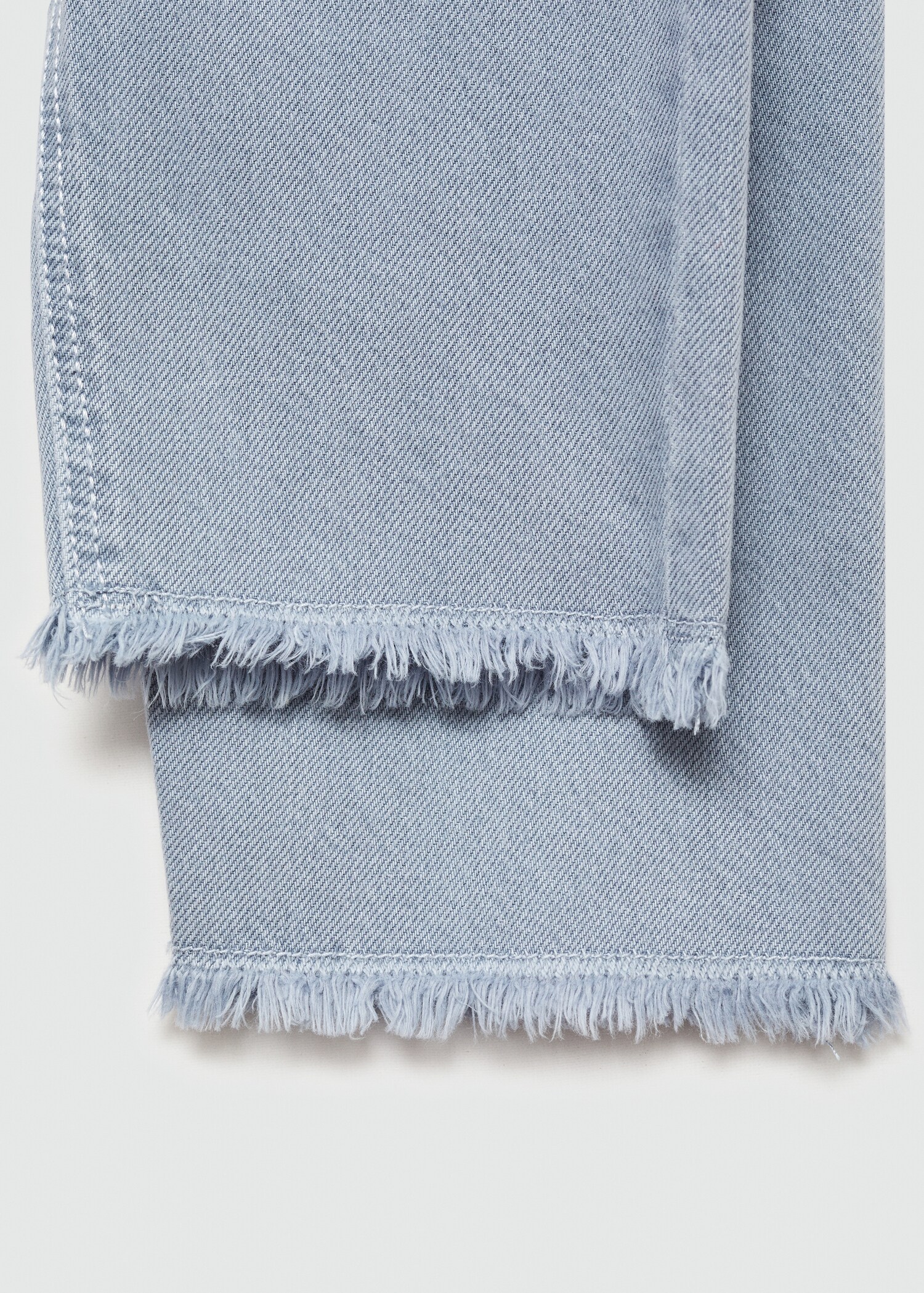 Jupe-culotte jean bas effiloché - Détail de l'article 0