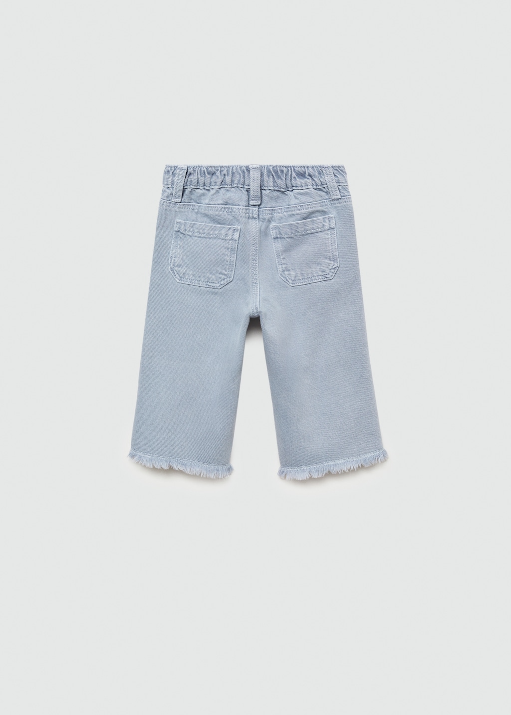 MANGO BABY Frayed hem culotte jeans blue 3 4 years Kids