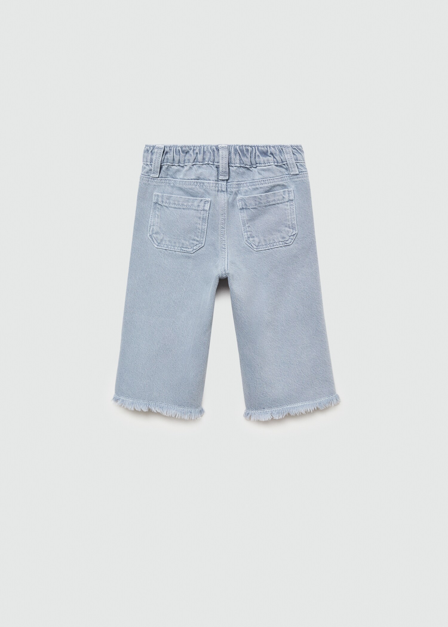 Jupe-culotte jean bas effiloché - Verso de l’article