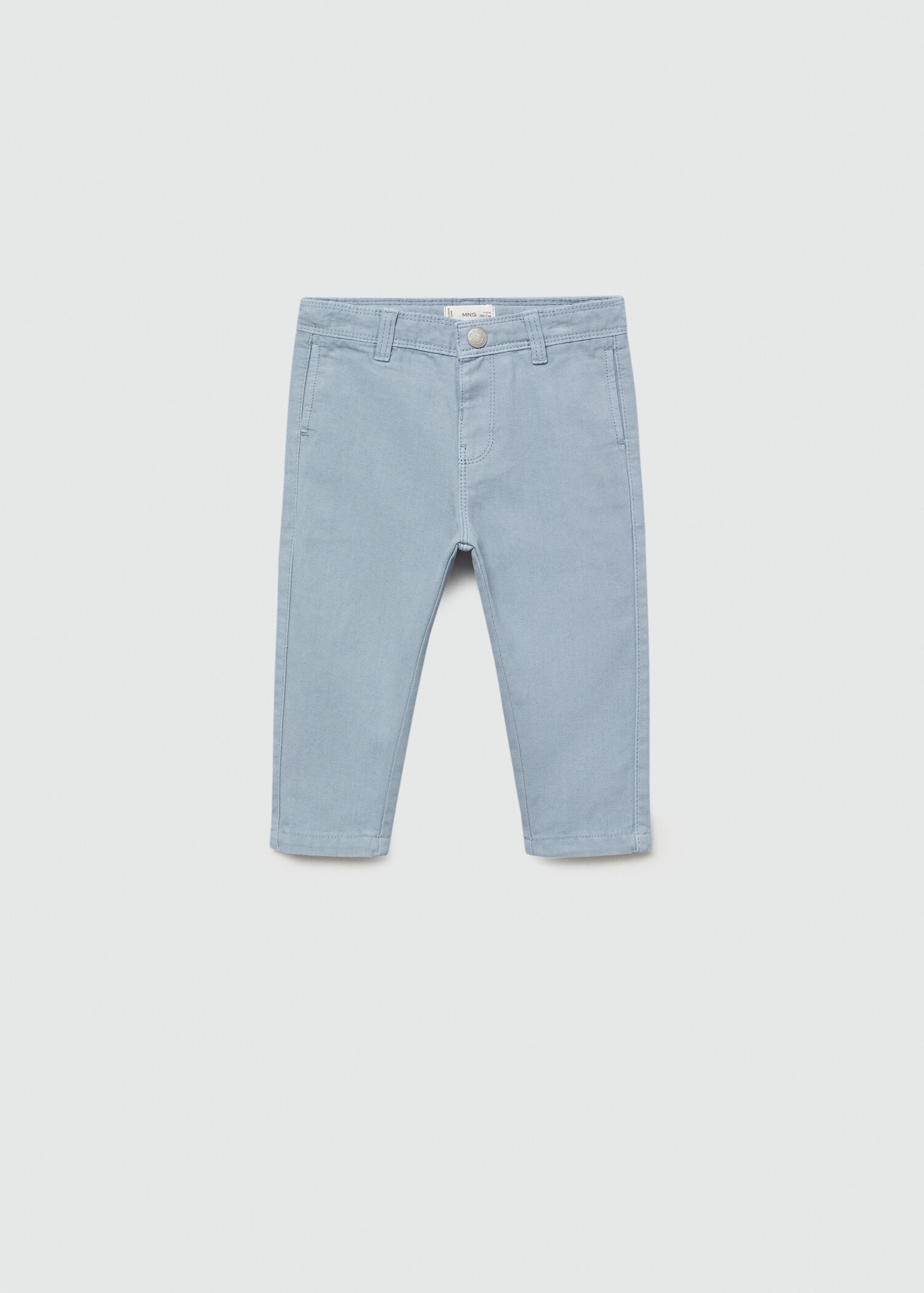 Straight-fit cotton trousers - Article without model