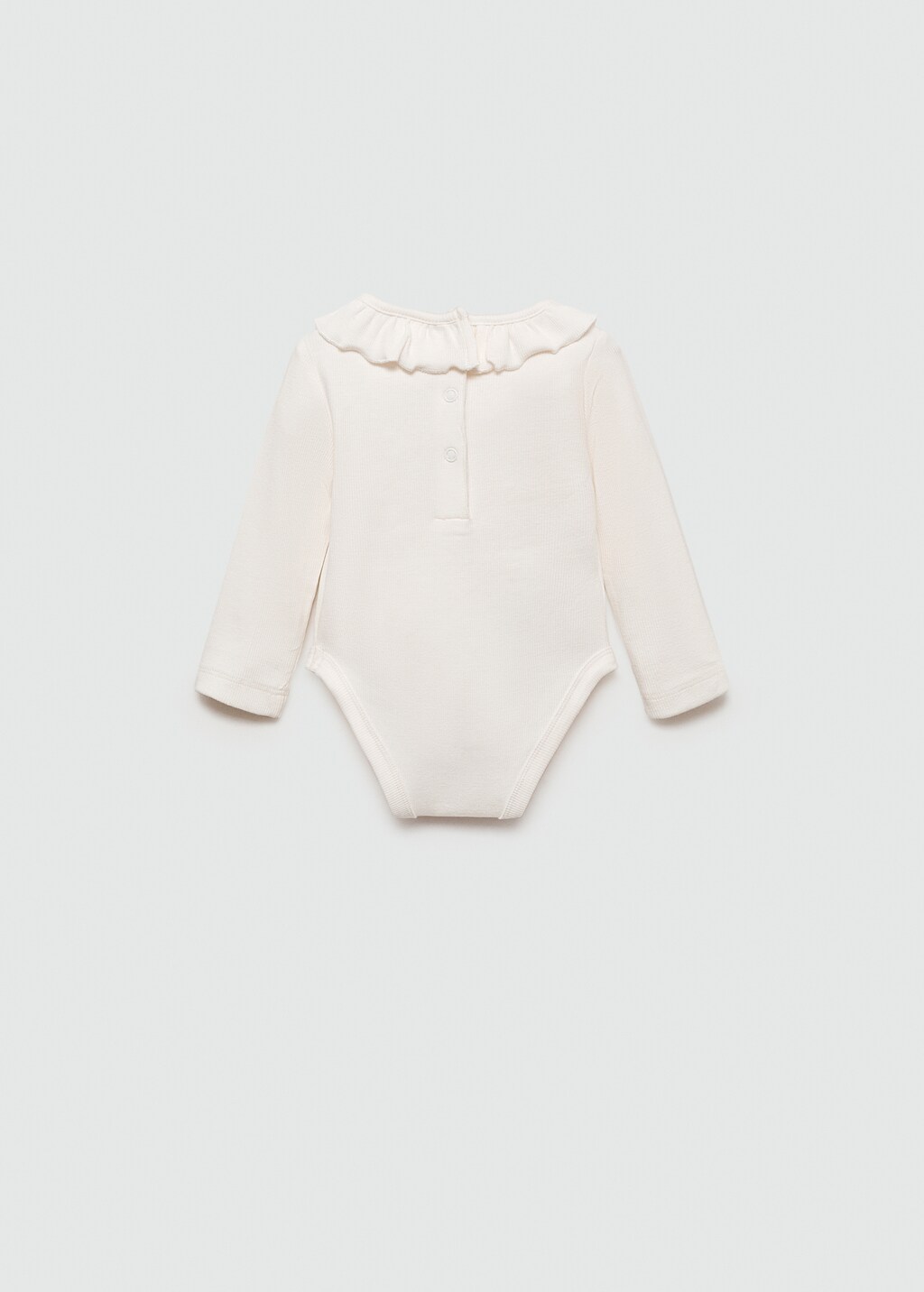 Cotton bodysuit with embroidered collar Kids MANGO United Kingdom