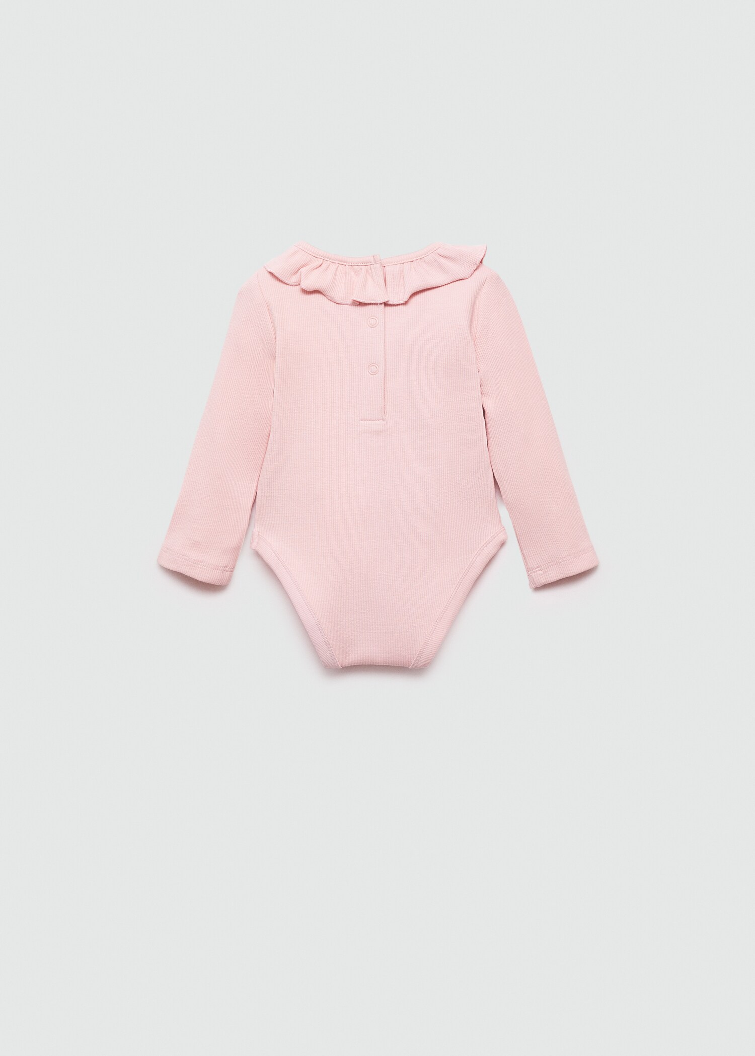 Ruffle ribbed bodysuit - Reverse of the article