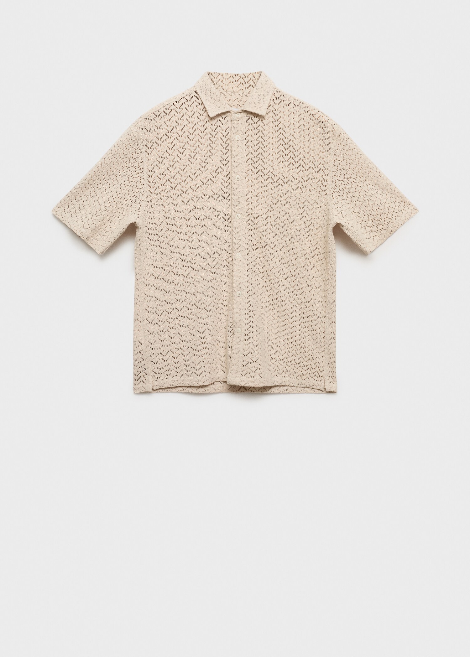 Chemise coton maille ajourée - Article sans modèle