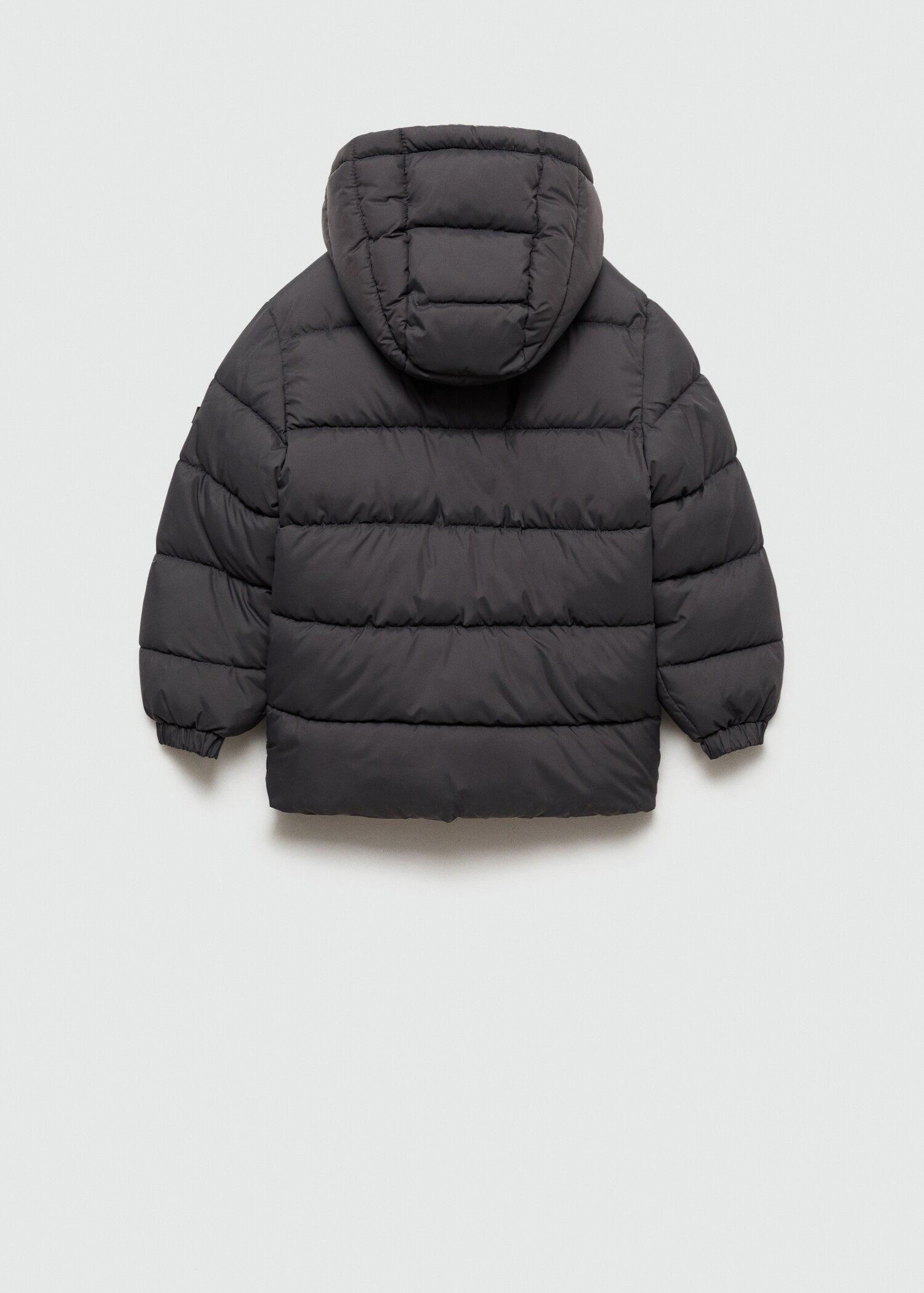 Hood quilted coat - Reverse of the article