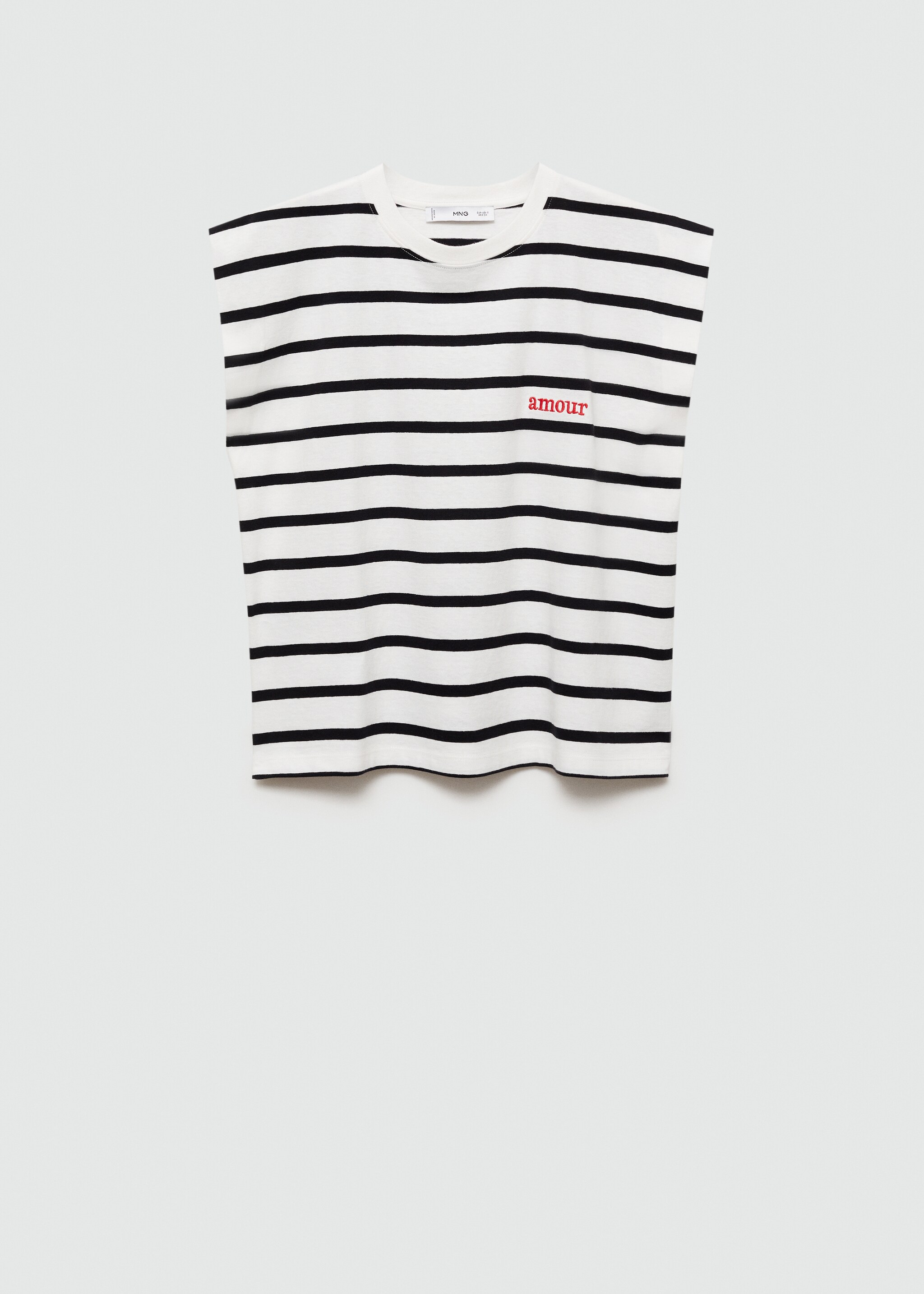 Striped cotton T-shirt - Article without model