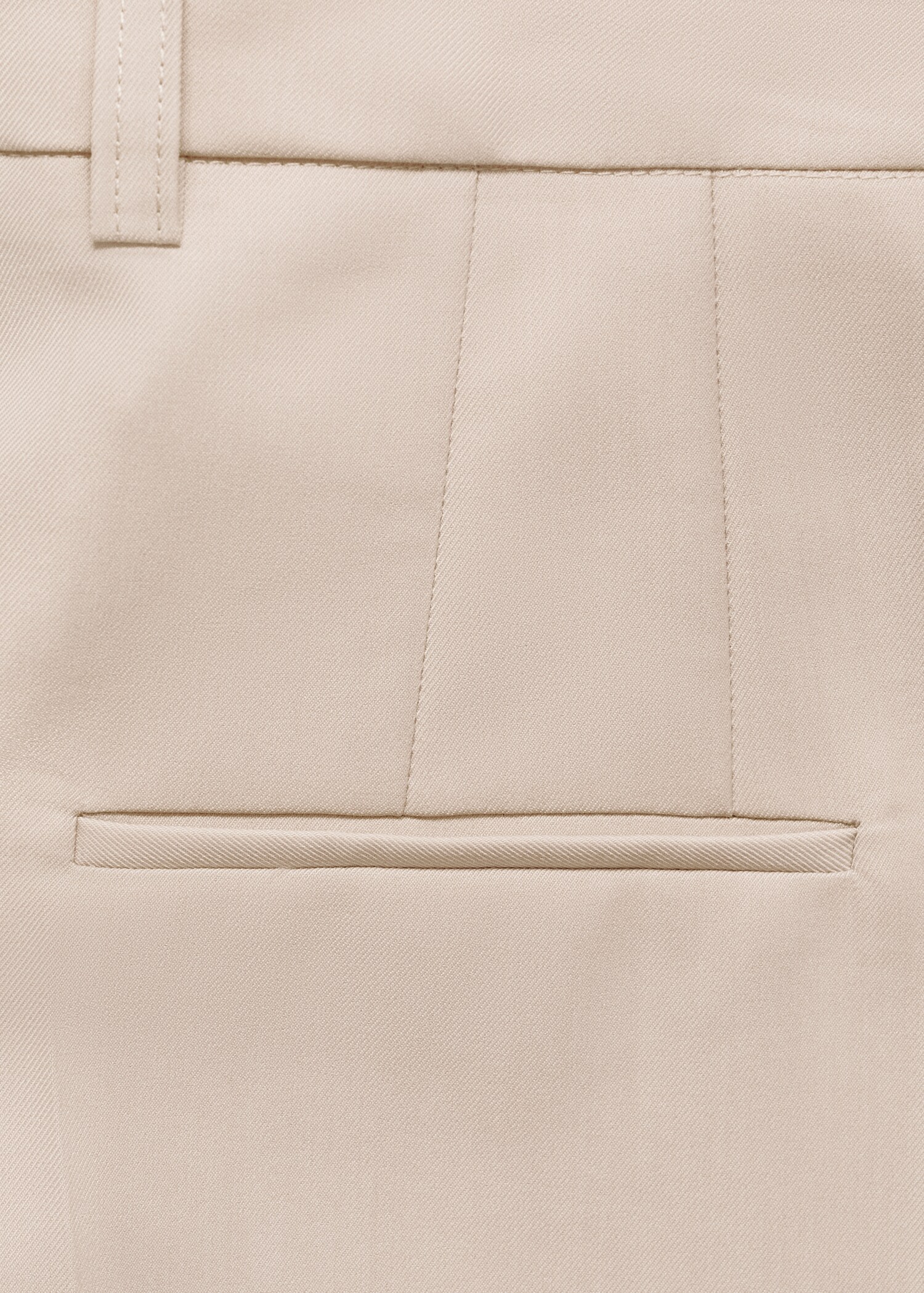 Straight-fit pleated trousers - Details of the article 0