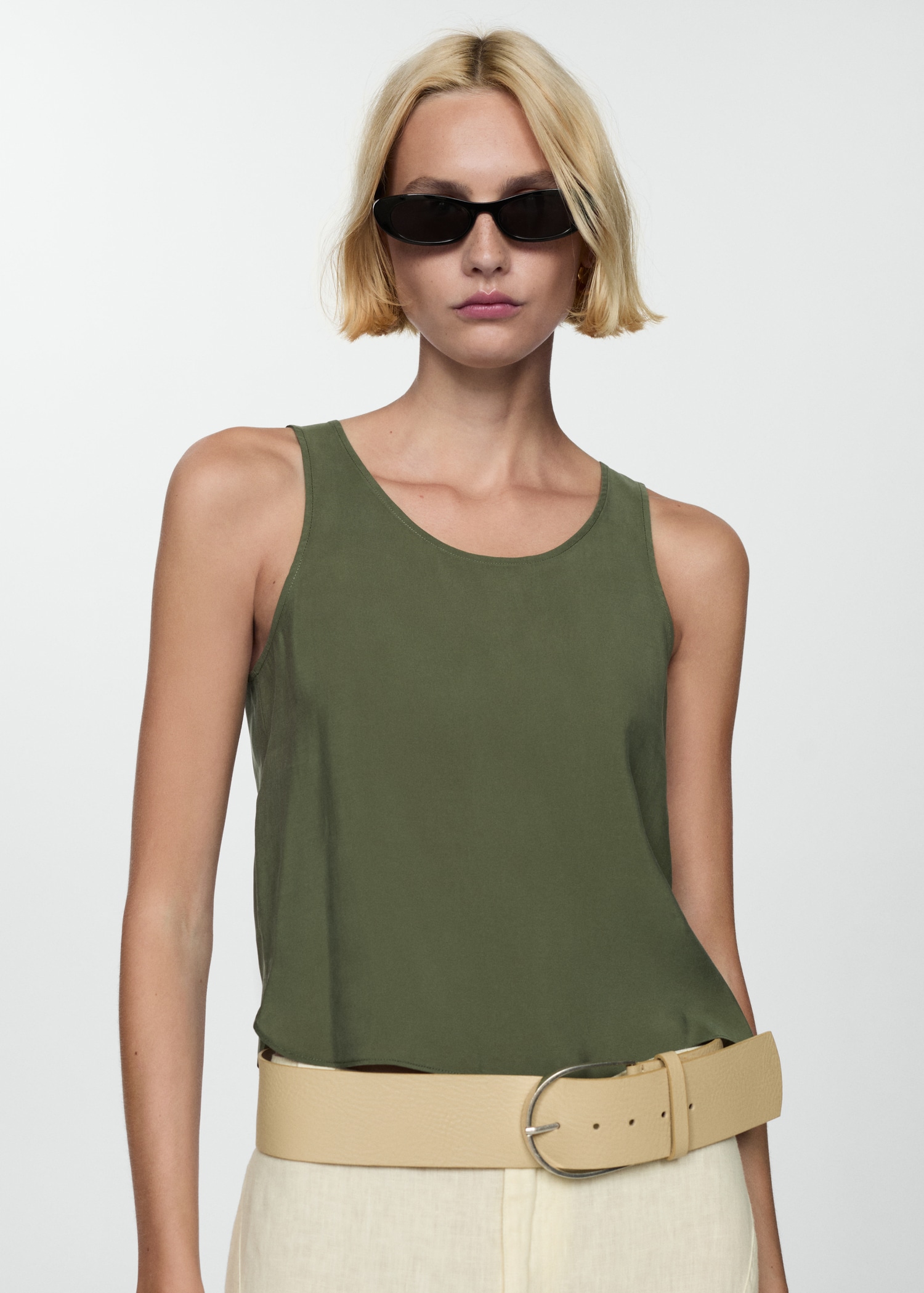 Modal sleeveless top - Details of the article 2