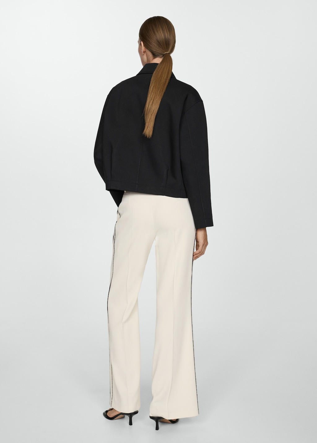 Cotton jacket with shirt collar - Women | MANGO Niger