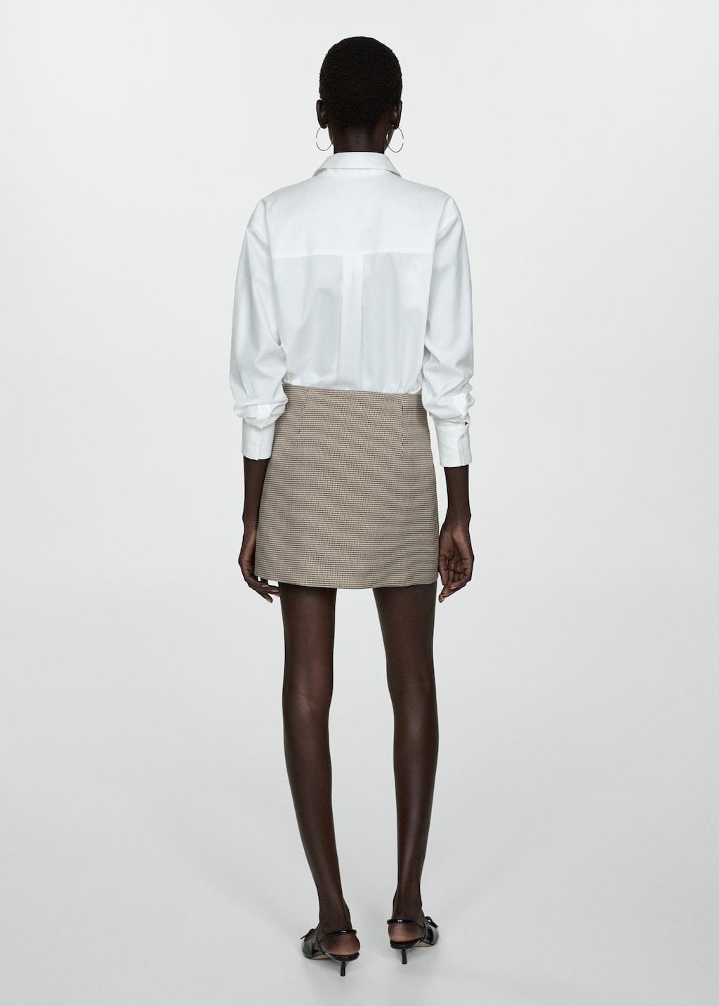 Houndstooth miniskirt - Women | MANGO USA