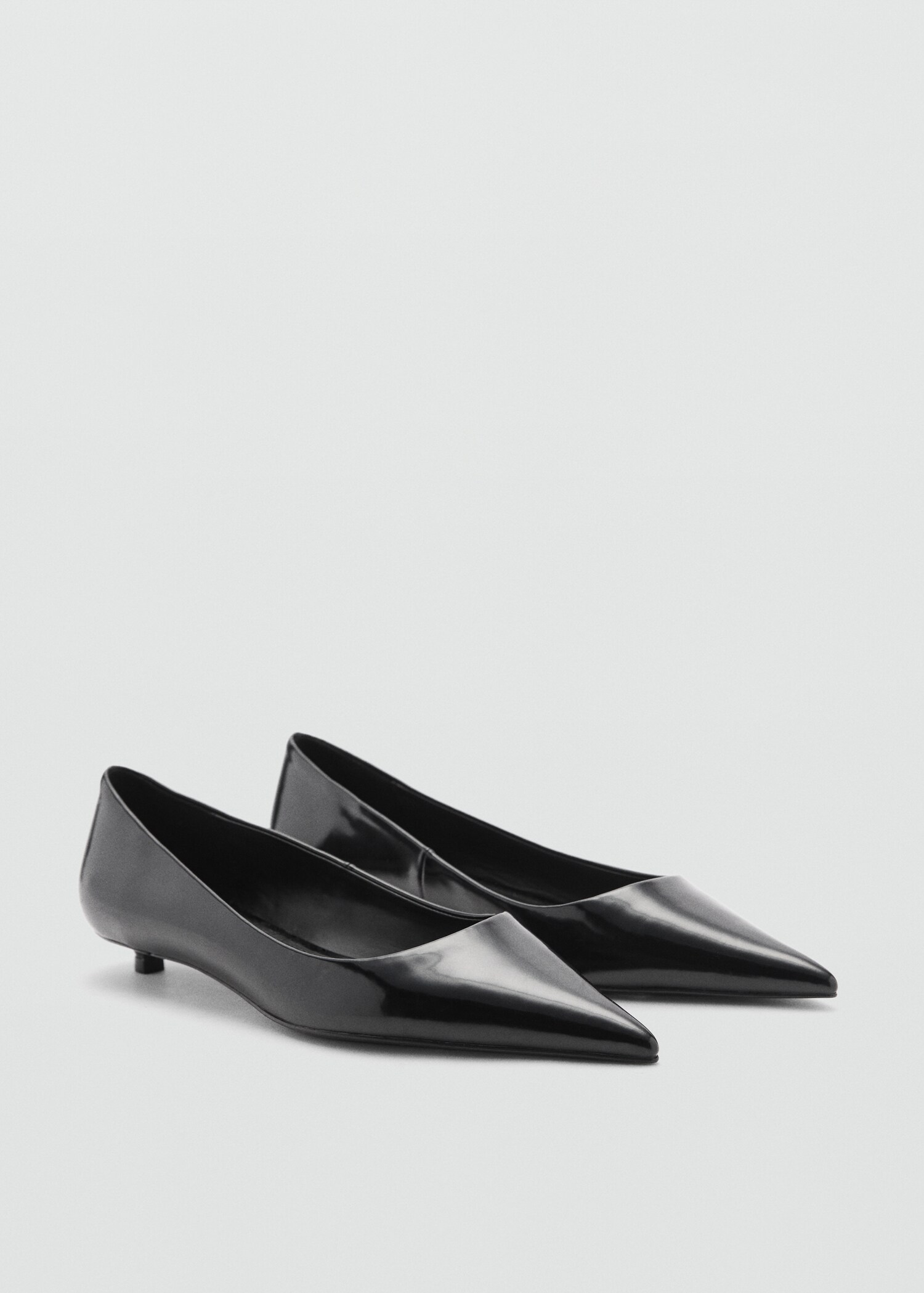Zapato tacón efecto charol - Plano medio