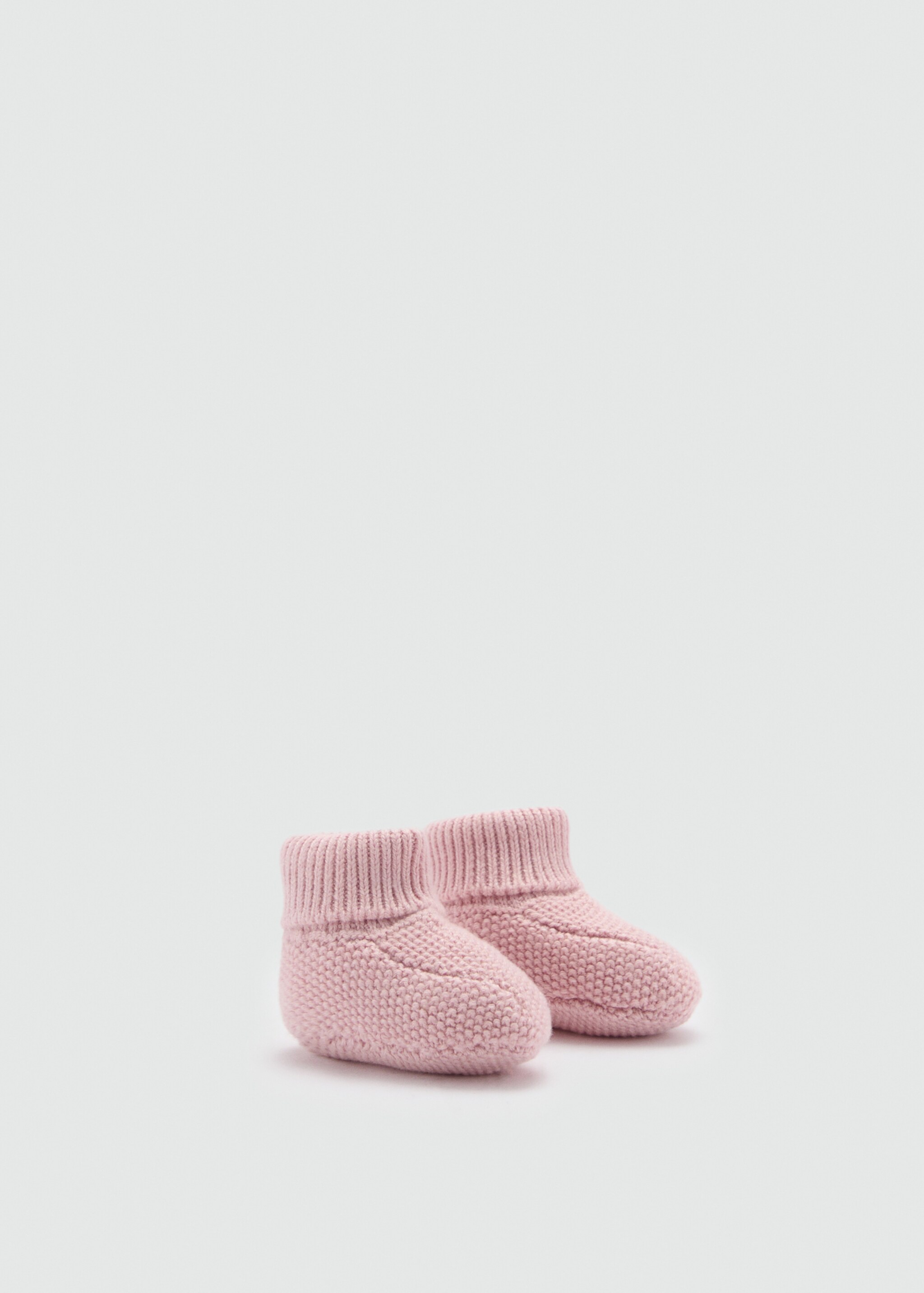 Knit bootees - Reverse of the article