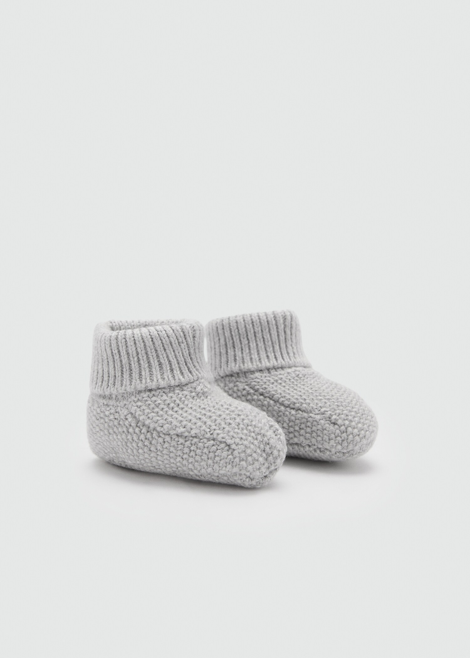 Knit bootees - Reverse of the article