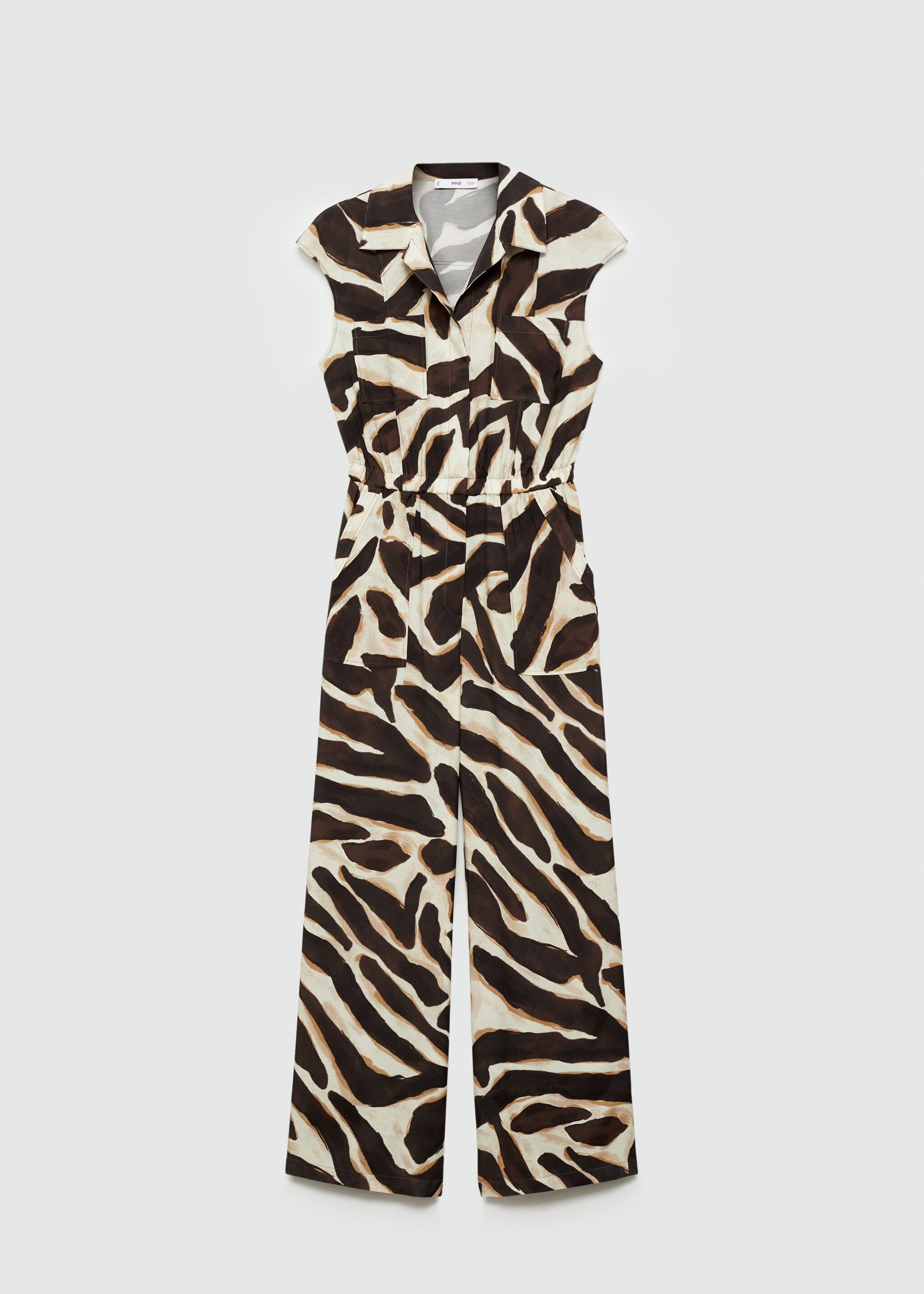 Animal-print jumpsuit with pockets - Article without model